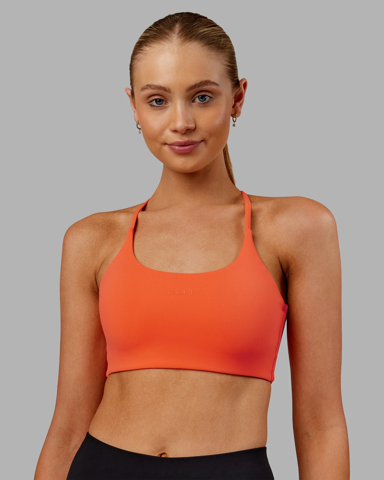 Twist Sports Bra - Ultra Orange - Image 3