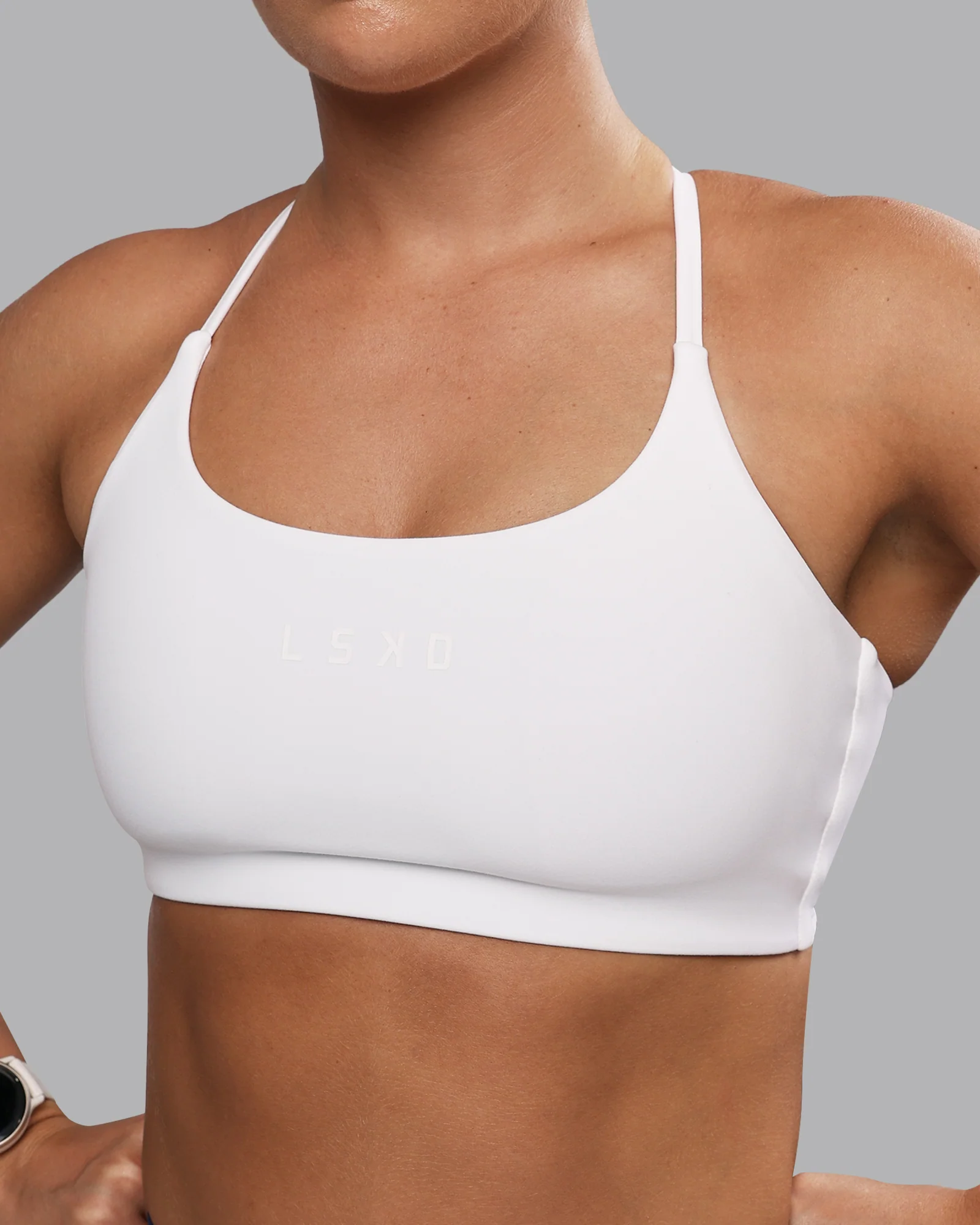 Twist Sports Bra - White - Image 3