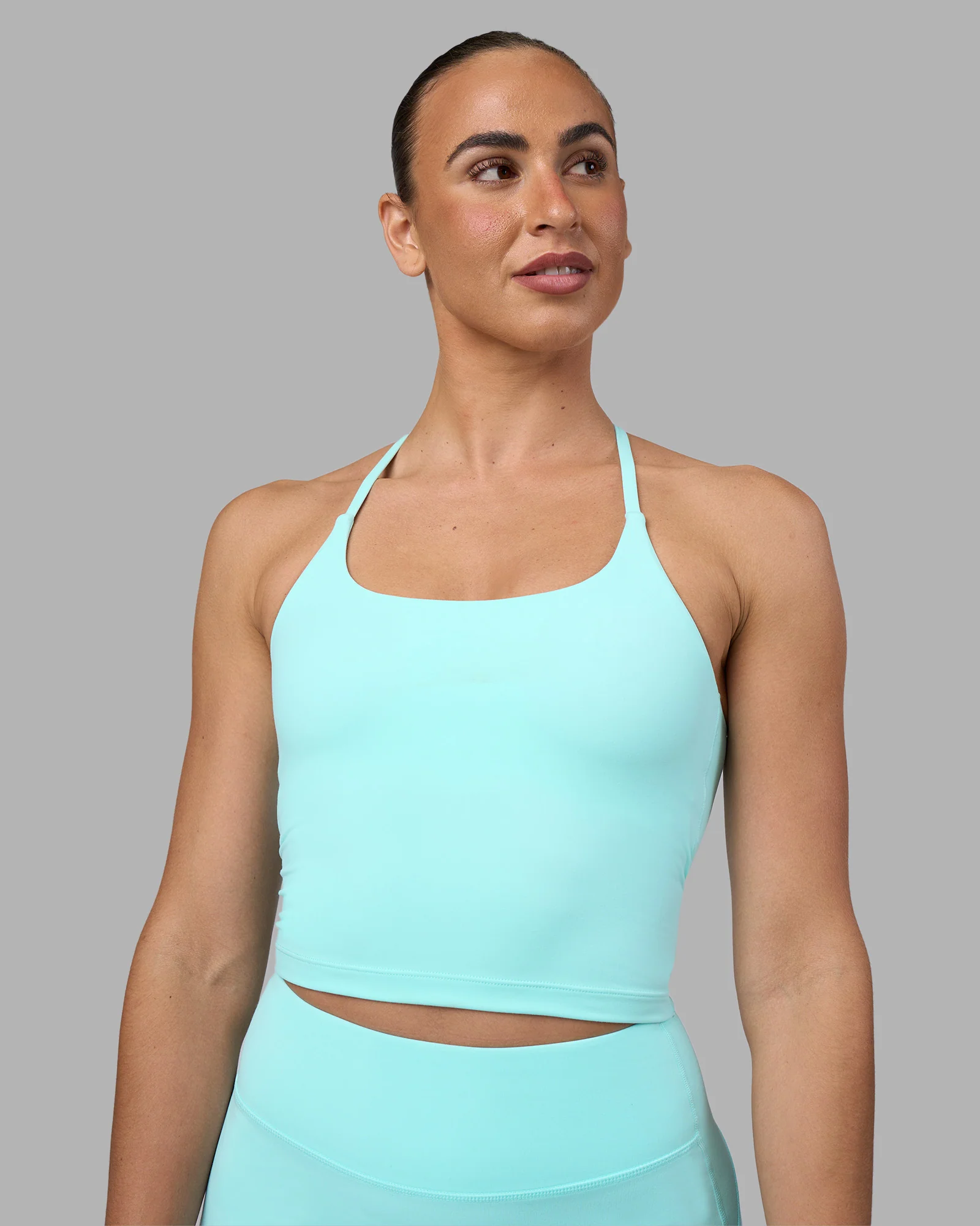 Twist Tank With Shelf Bra - Island Paradise - Image 2