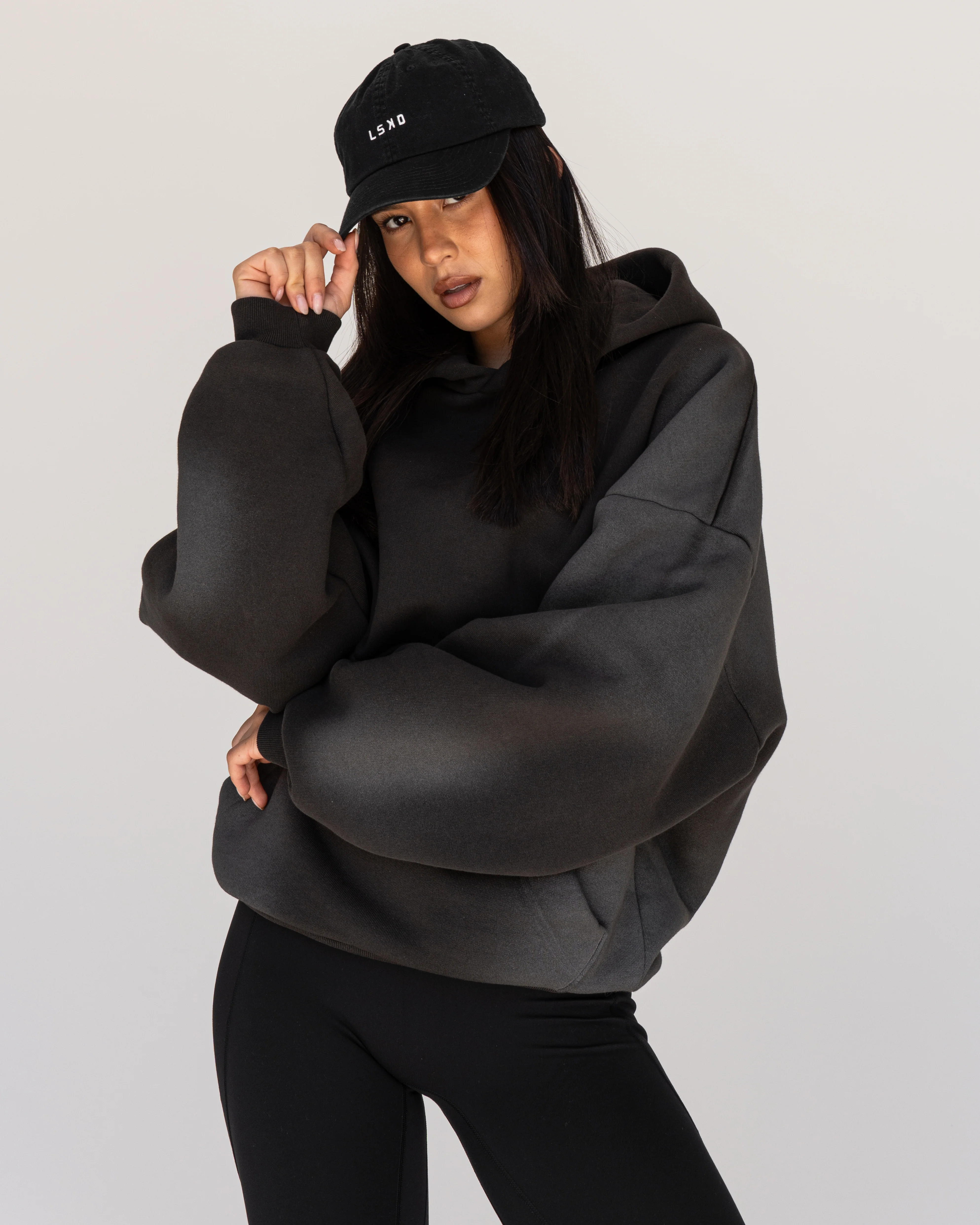 Memory In Motion Ultra Heavyweight Washed Hoodie - Charcoal Washed - Image 10