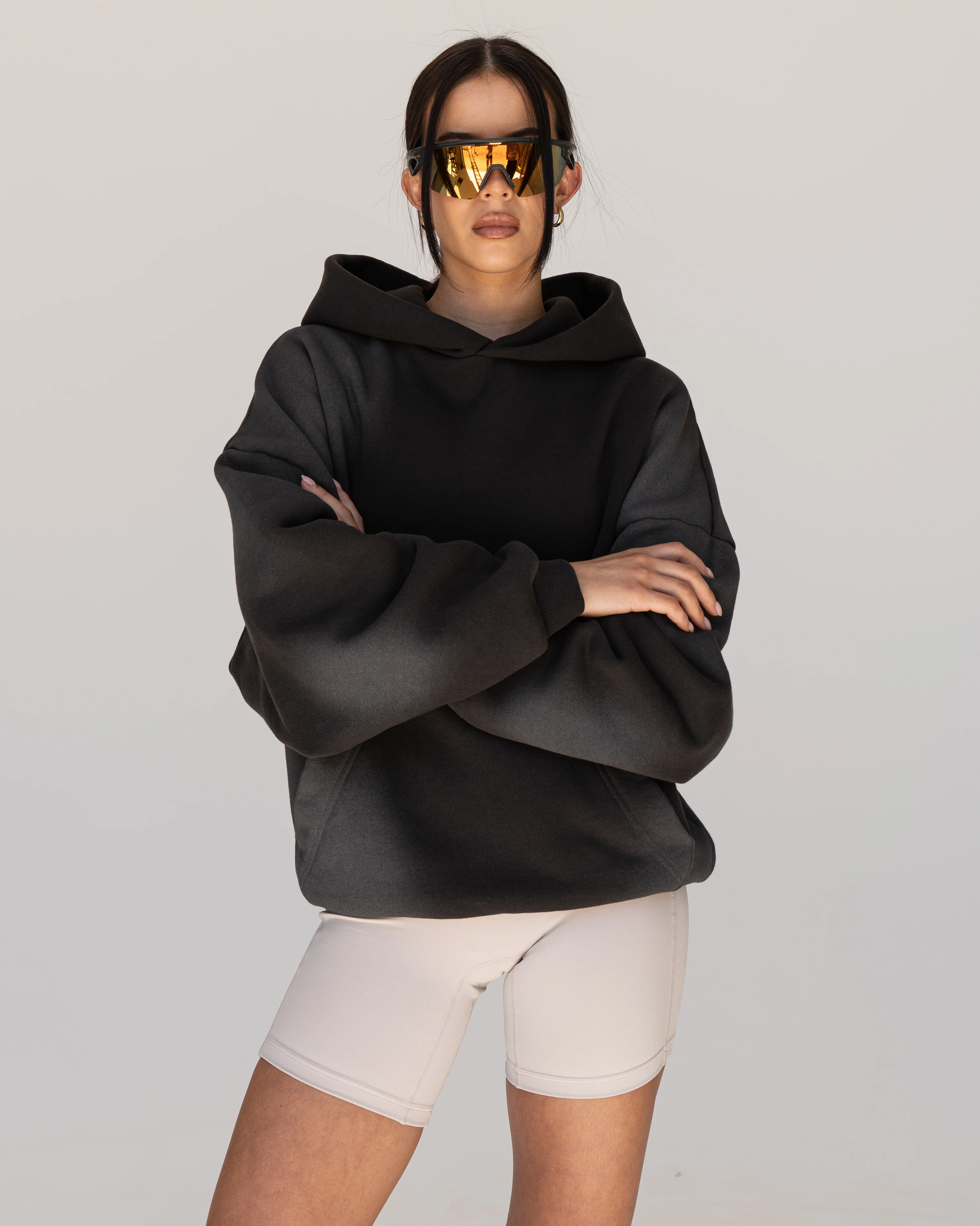 Memory In Motion Ultra Heavyweight Washed Hoodie - Charcoal Washed - Image 12