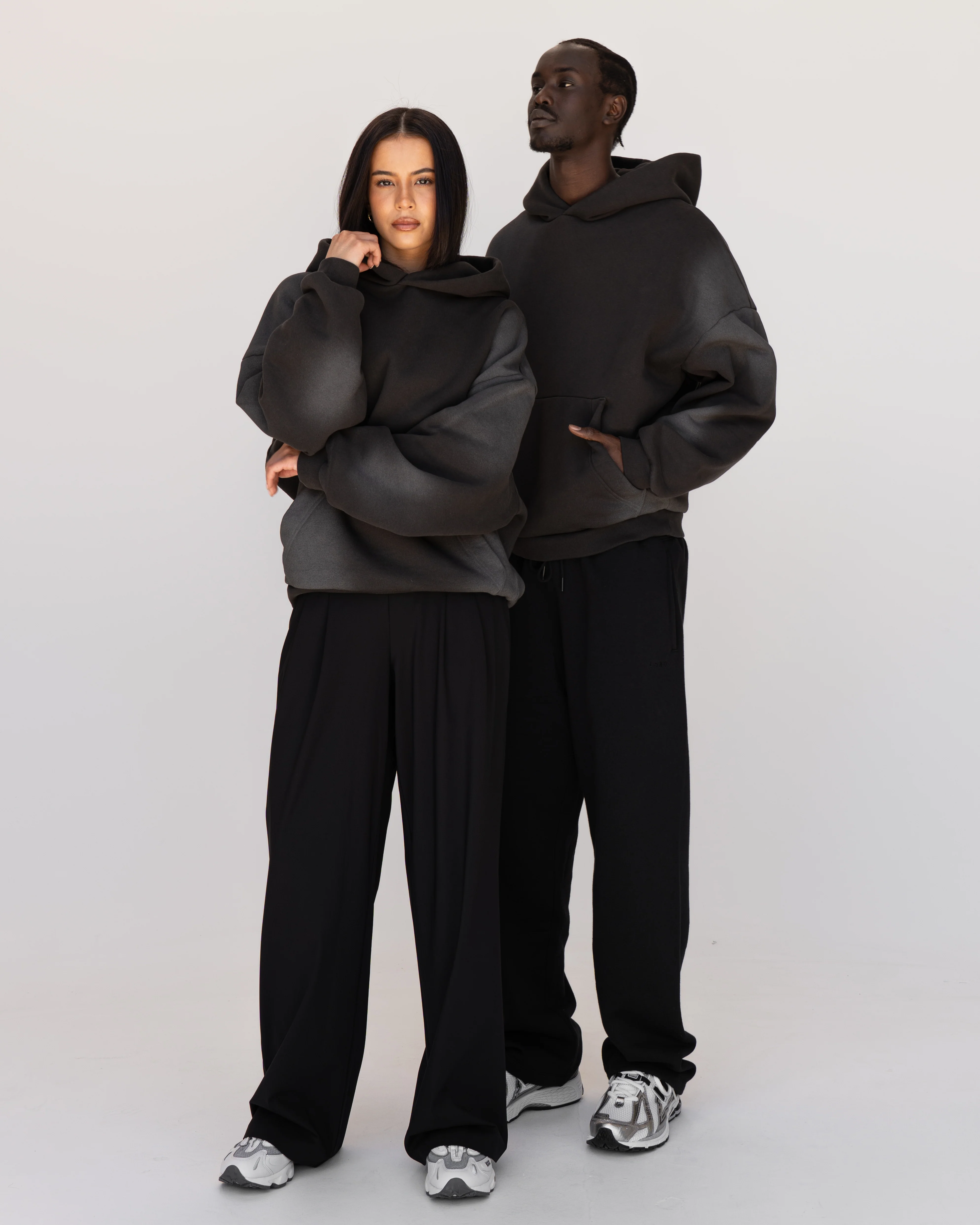 Memory In Motion Ultra Heavyweight Washed Hoodie - Charcoal Washed - Image 17