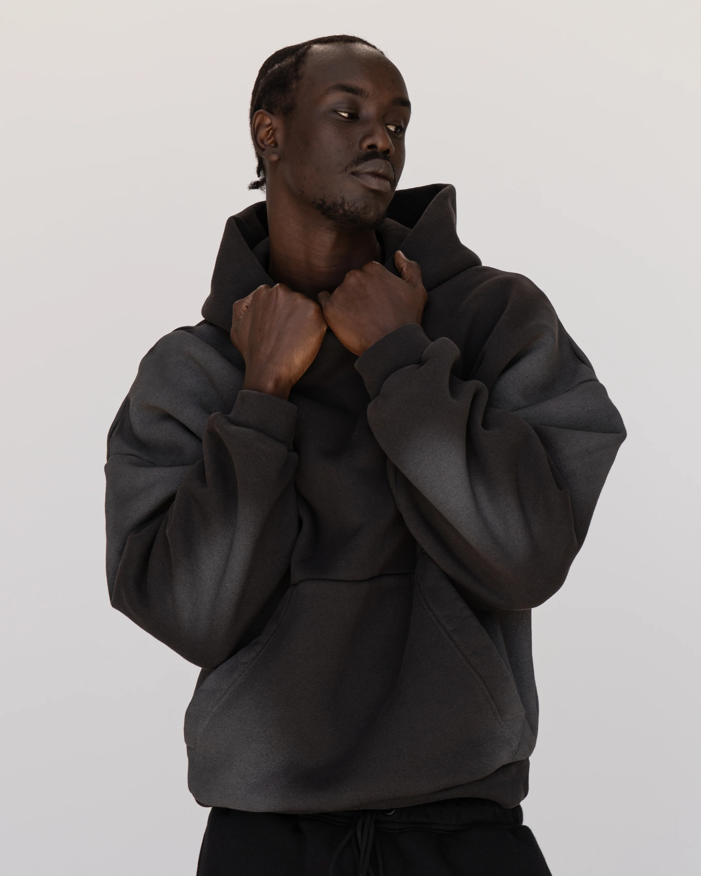 Memory In Motion Ultra Heavyweight Washed Hoodie - Charcoal Washed - Image 4
