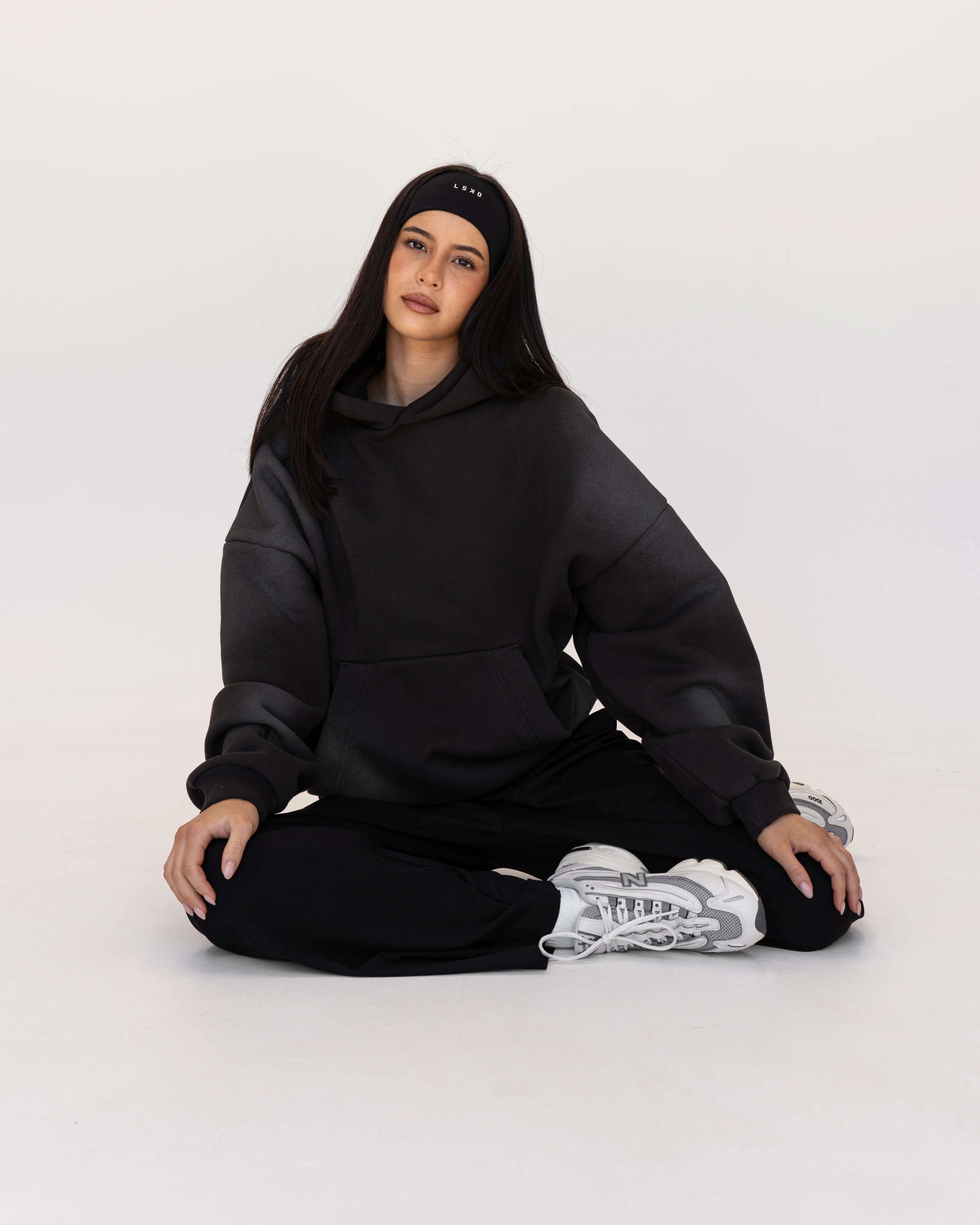 Memory In Motion Ultra Heavyweight Washed Hoodie - Charcoal Washed - Image 7