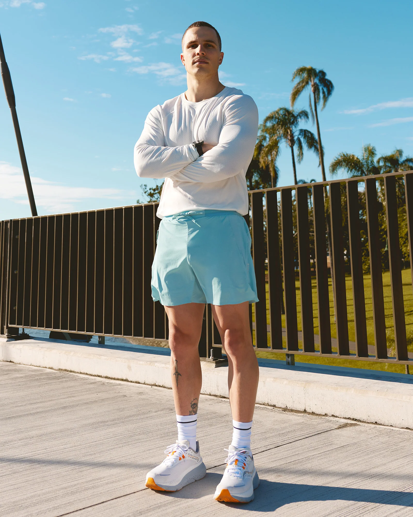 UltraAir 5" Lined Performance Short - Retro Blue - Image 3