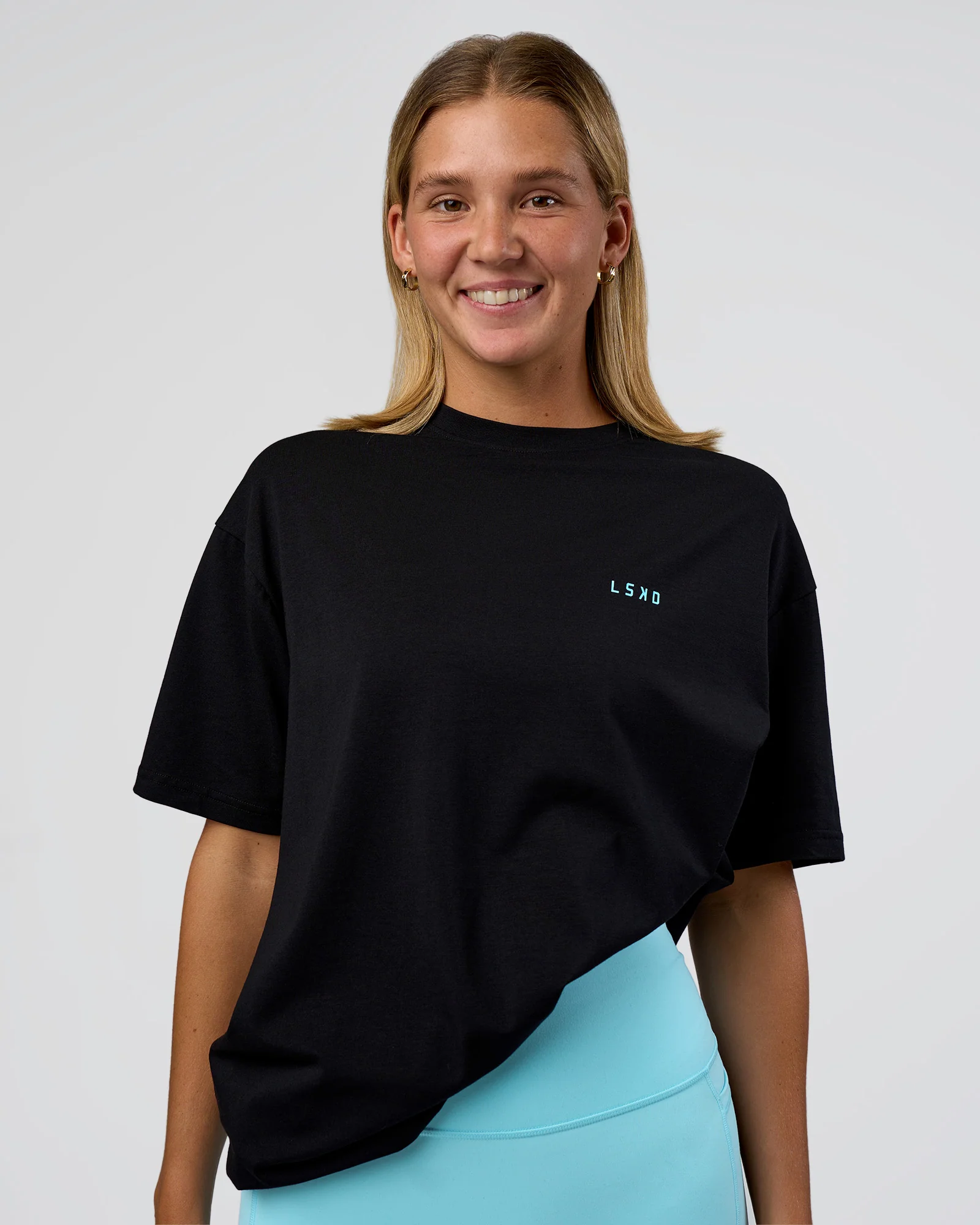 Unfit Club FLXCotton Oversized Tee - Black-White - Image 5