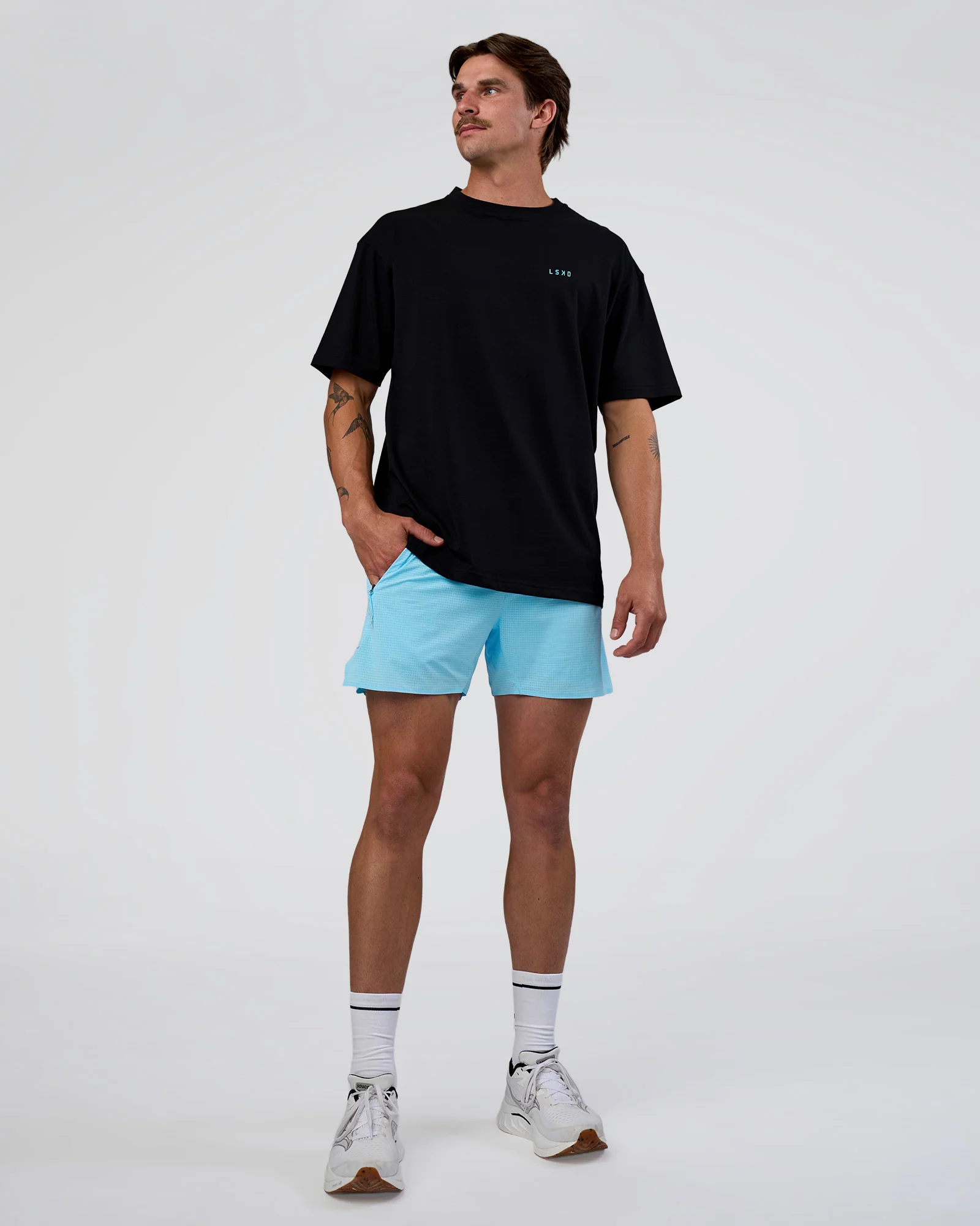 Unfit Club FLXCotton Oversized Tee - Black-White - Image 6