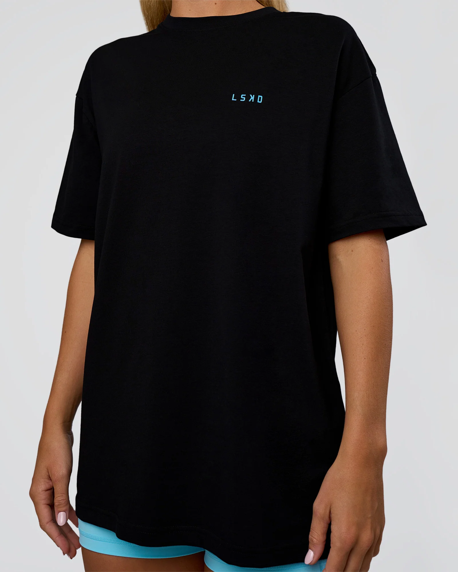 Unfit Club FLXCotton Oversized Tee - Black-White - Image 9