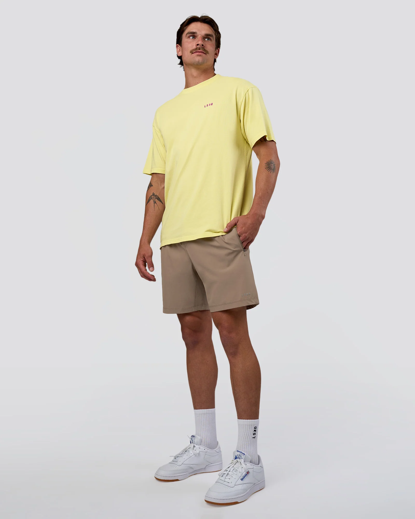 Unfit Club FLXCotton Oversized Tee - Yellow Fizz Washed-Ultra Fuchsia - Image 7