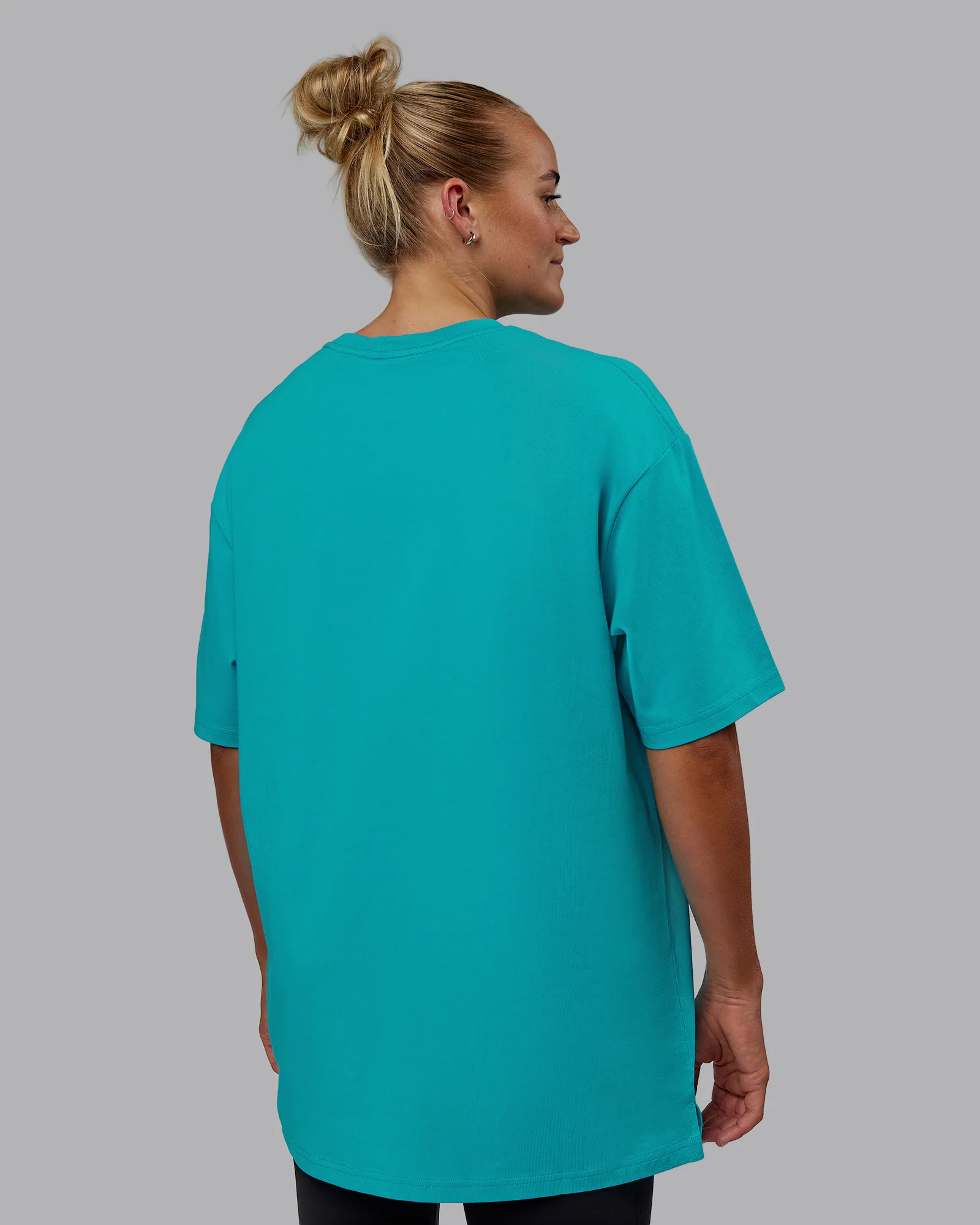 1% Better FLXCotton Tee Oversize - Blue Bird-White - Image 10