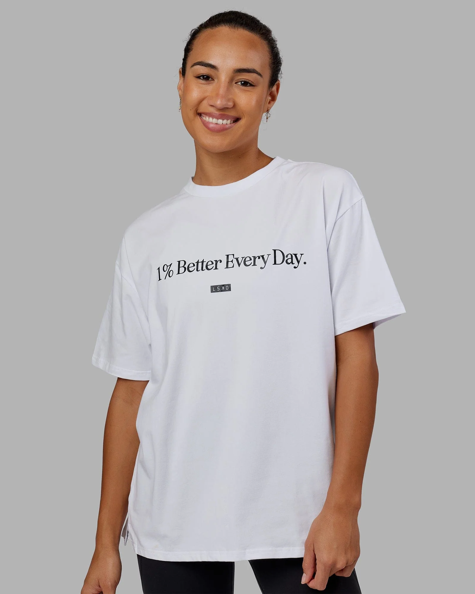 1% Better FLXCotton Tee Oversize - White - Image 5