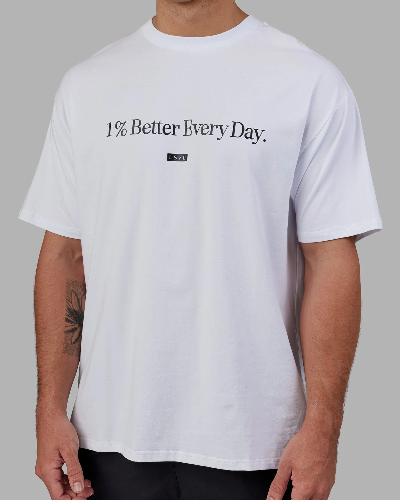 1% Better FLXCotton Tee Oversize - White - Image 9