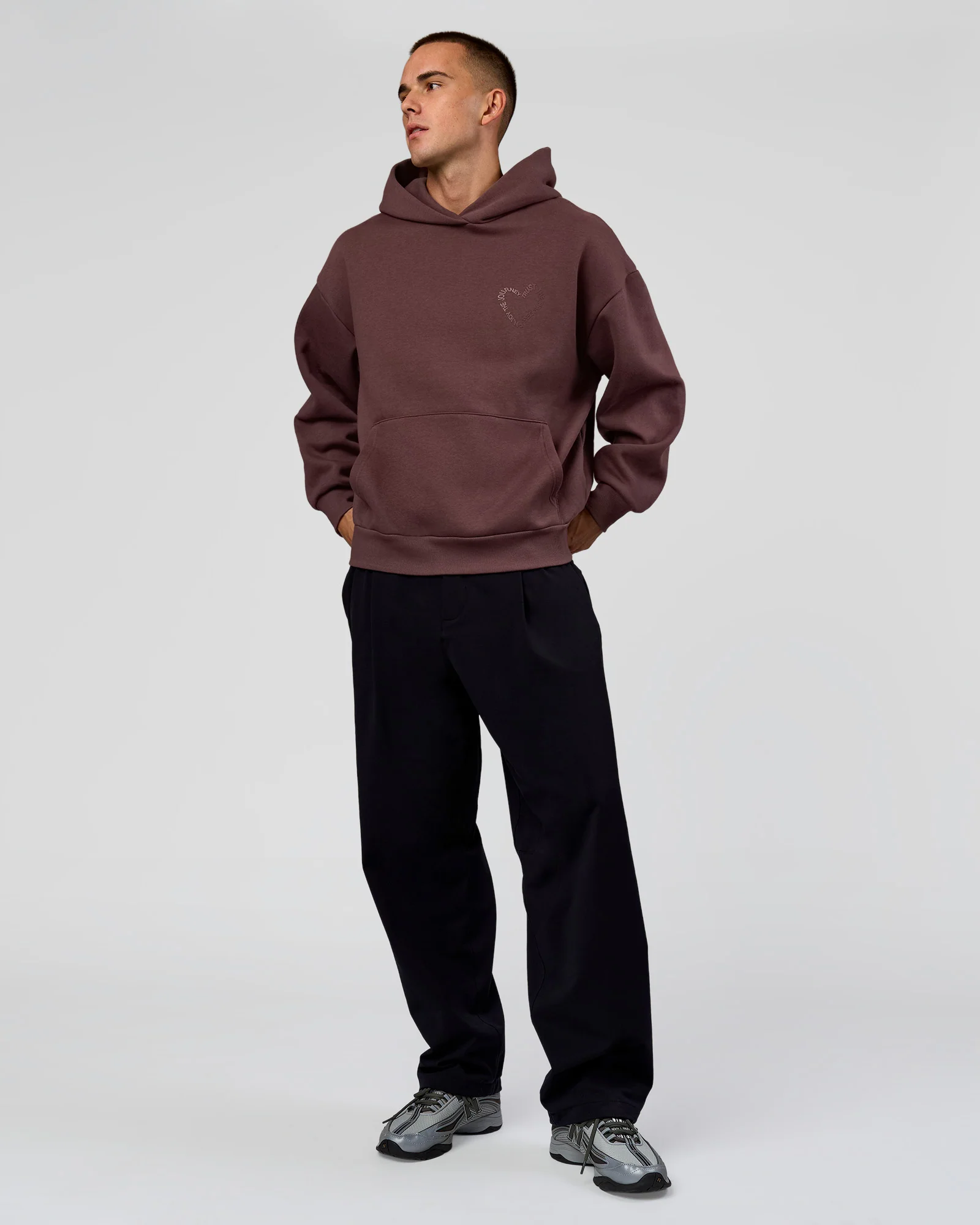 Unisex Love The Process Oversize Hoodie - Cocoa Powder-Hot Chocolate - Image 10