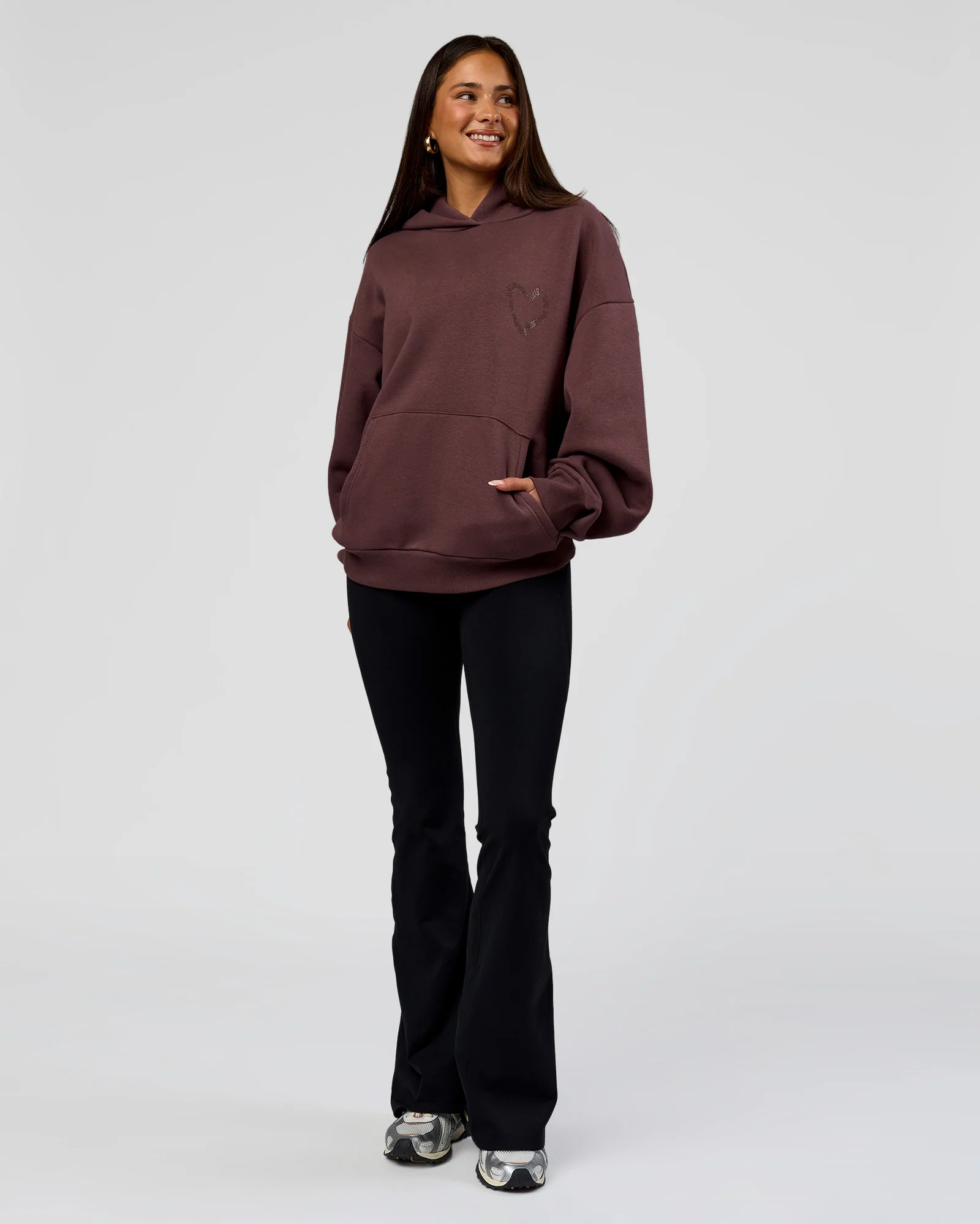 Unisex Love The Process Oversize Hoodie - Cocoa Powder-Hot Chocolate - Image 13