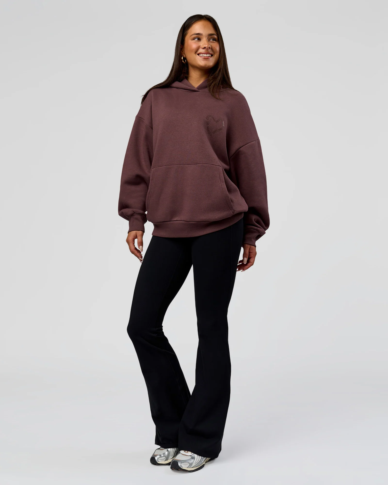 Unisex Love The Process Oversize Hoodie - Cocoa Powder-Hot Chocolate - Image 8