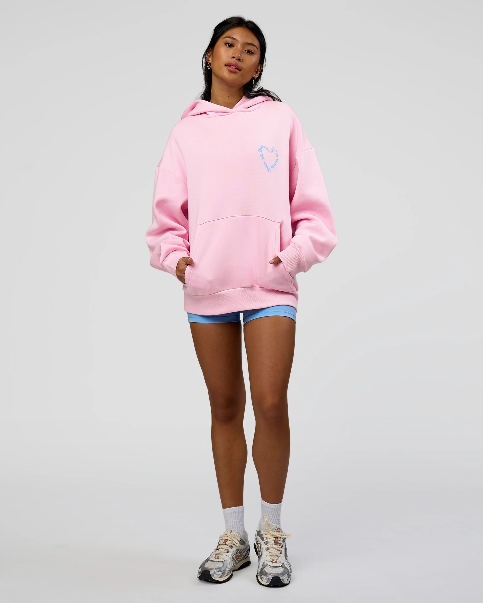 Unisex Love The Process Oversize Hoodie - Marshmallow-Open Air - Image 10