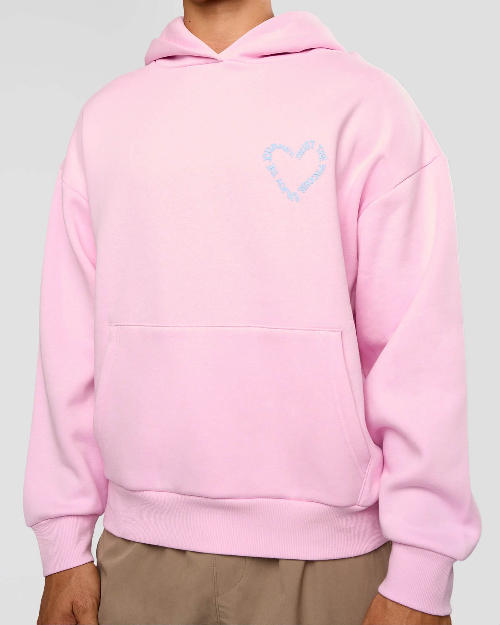 Unisex Love The Process Oversize Hoodie - Marshmallow-Open Air - Image 7