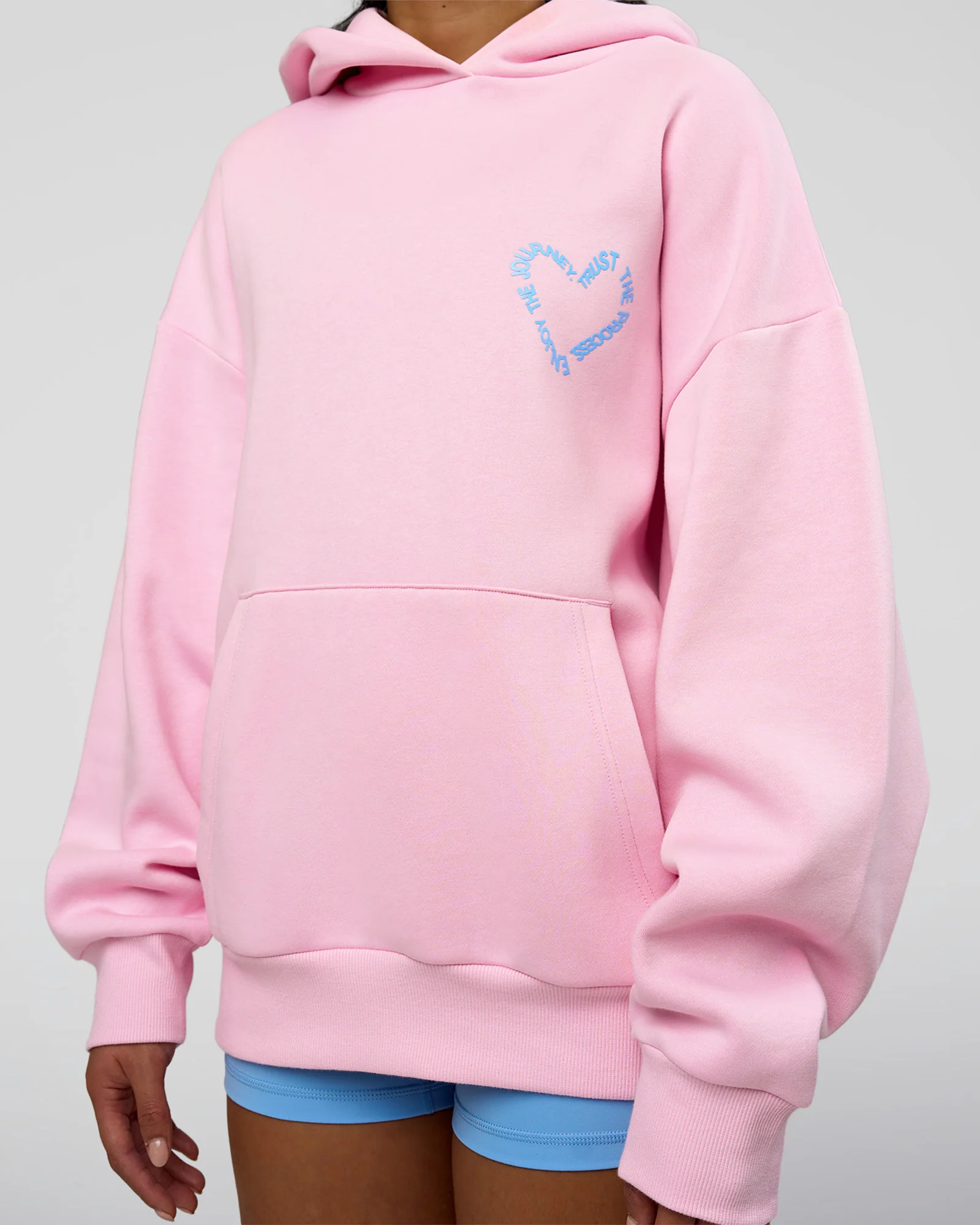 Unisex Love The Process Oversize Hoodie - Marshmallow-Open Air - Image 9