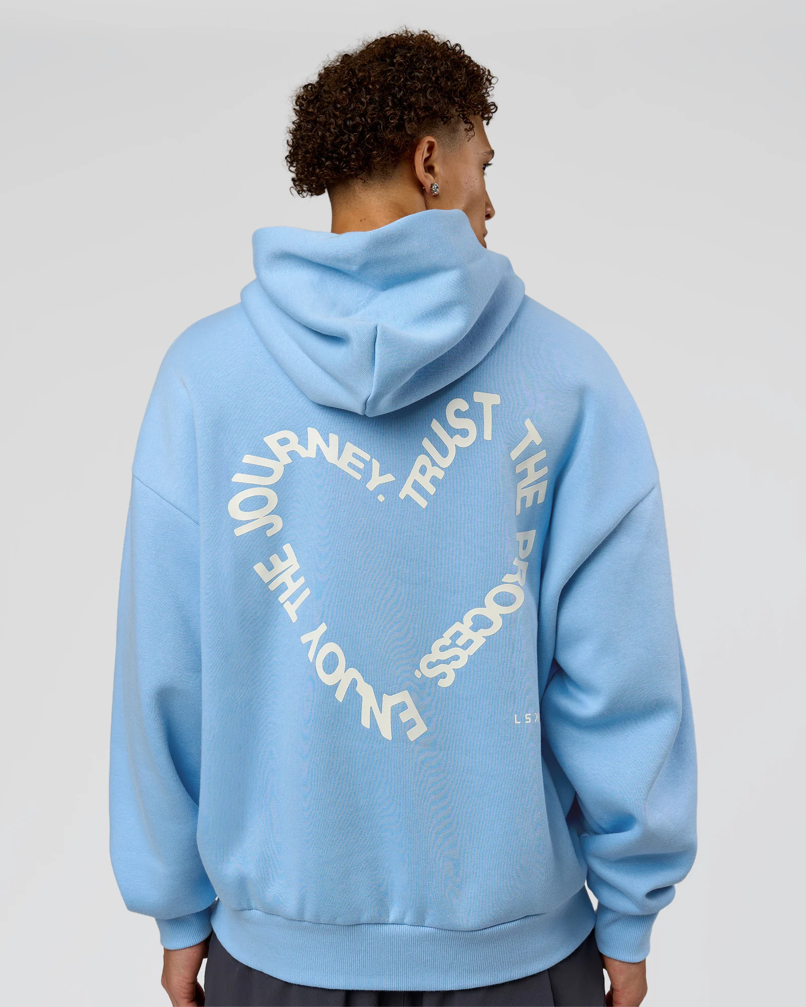 Unisex Love The Process Oversize Hoodie - Open Air-Off White - Image 15