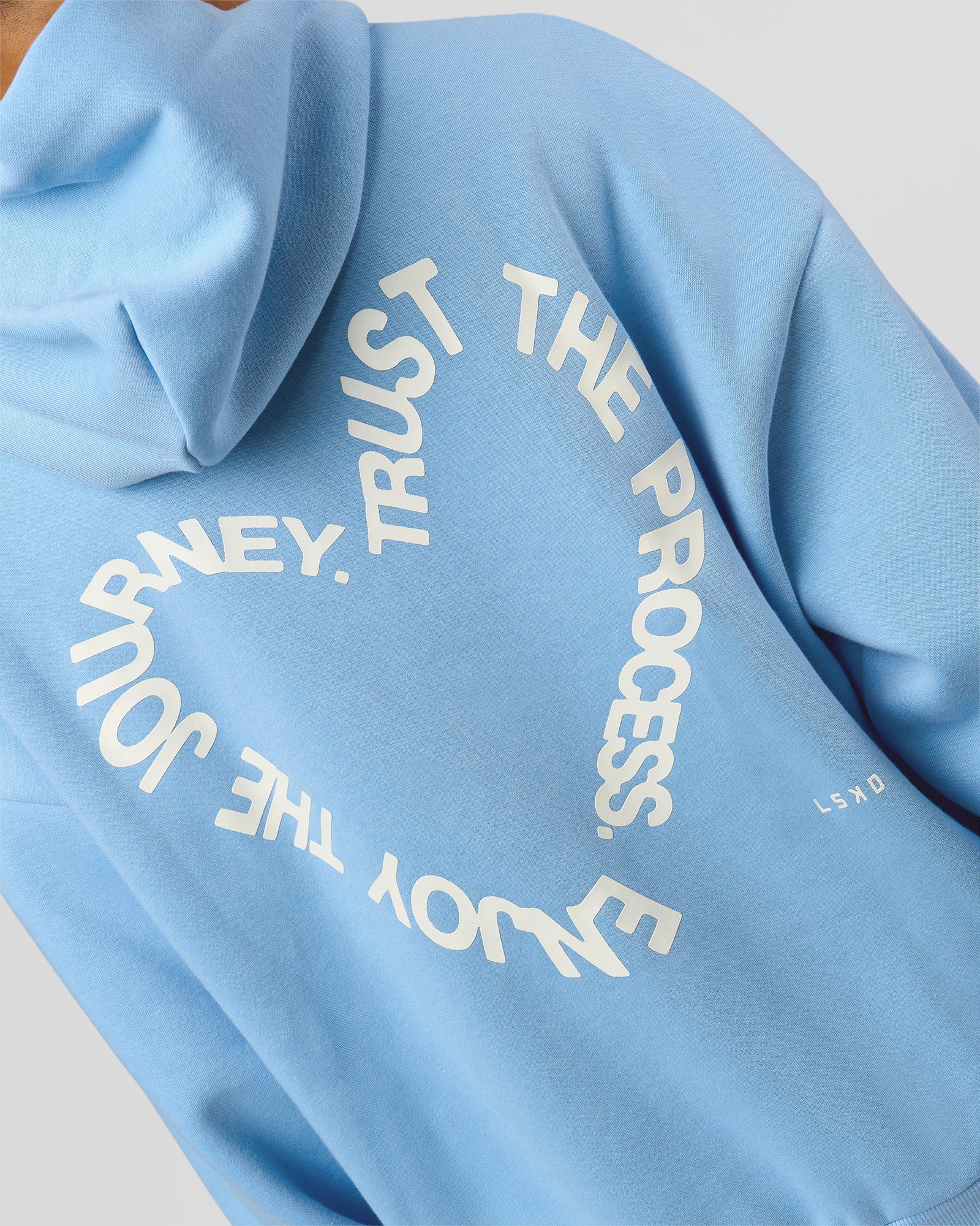 Unisex Love The Process Oversize Hoodie - Open Air-Off White - Image 3