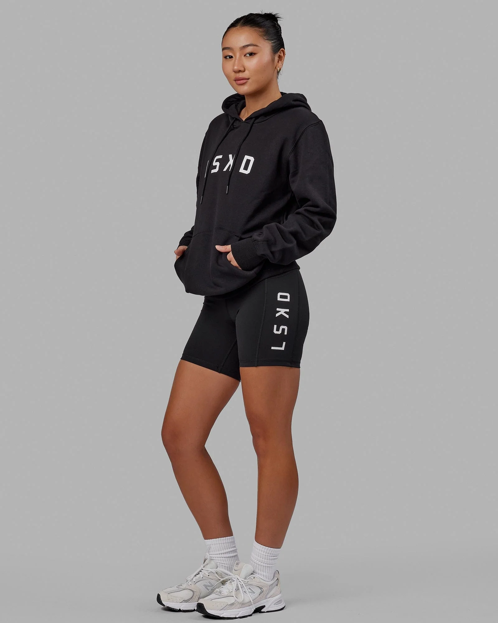 Structure Hoodie - Black-White - Image 5