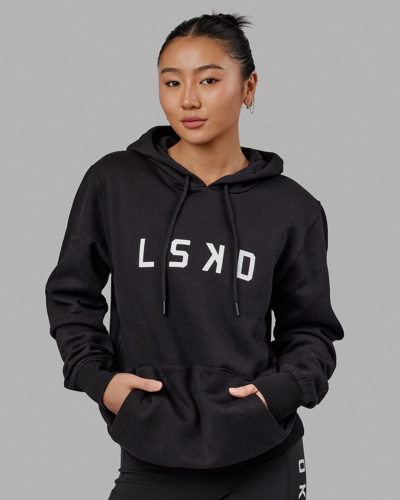 Structure Hoodie - Black-White - Image 7