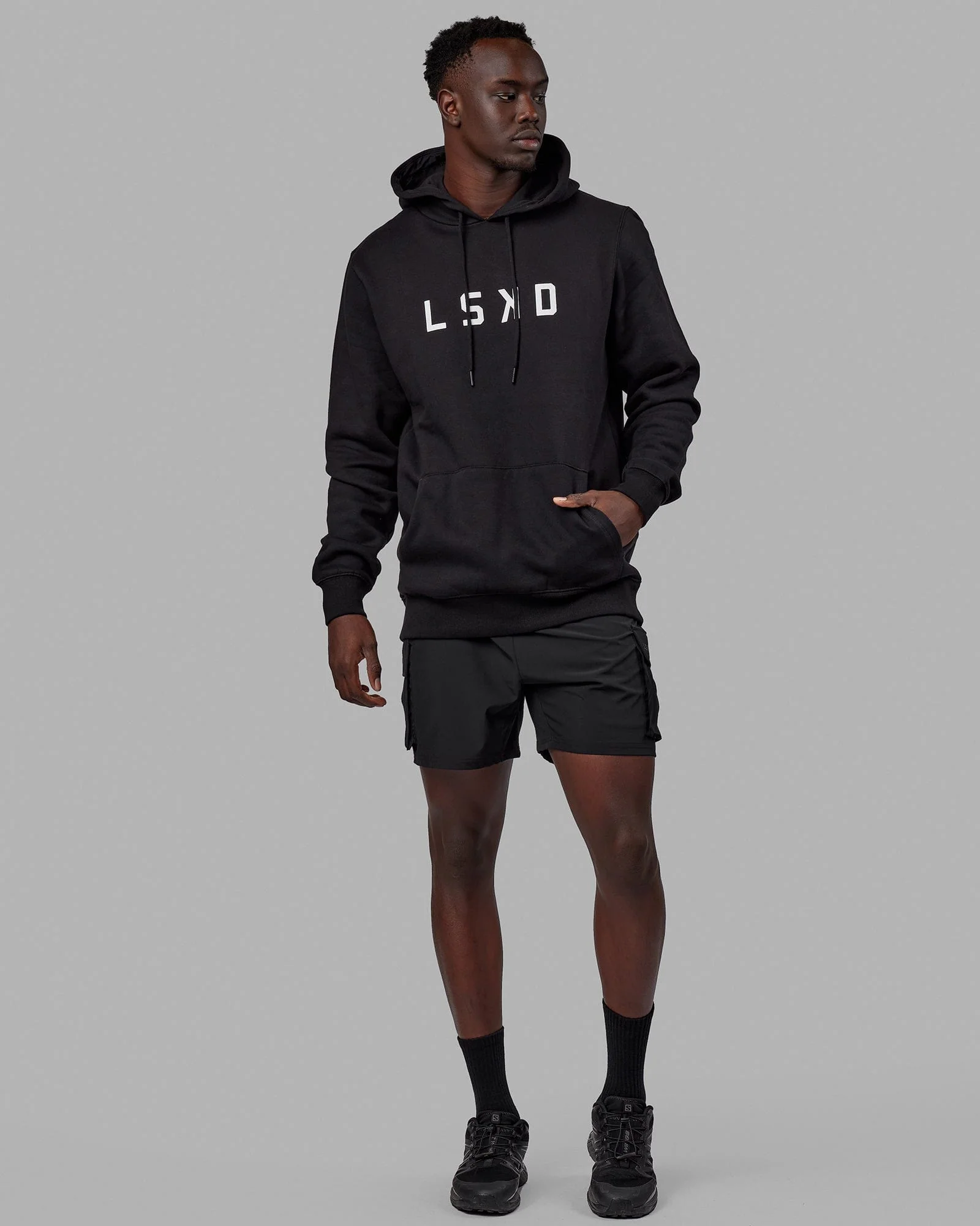 Structure Hoodie - Black-White - Image 9