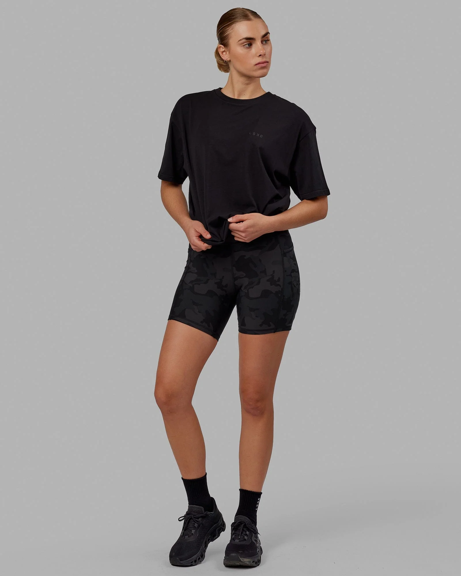 VS5 FLXCotton Tee Oversize - Black-Black - Image 4