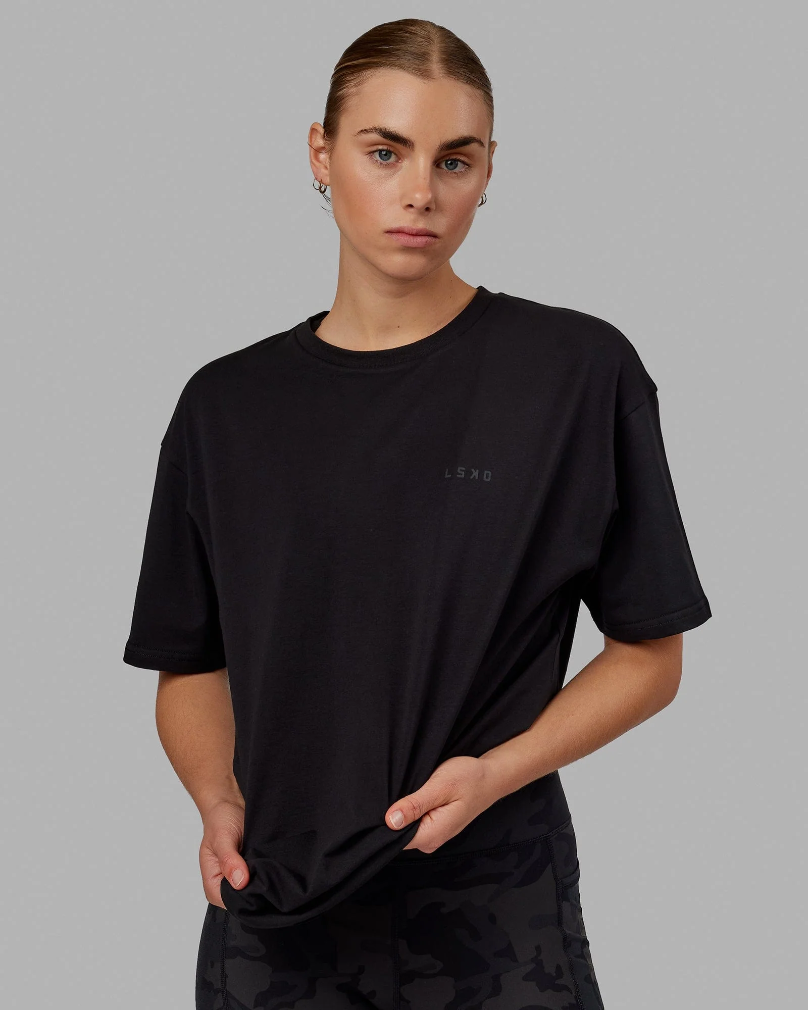 VS5 FLXCotton Tee Oversize - Black-Black - Image 6