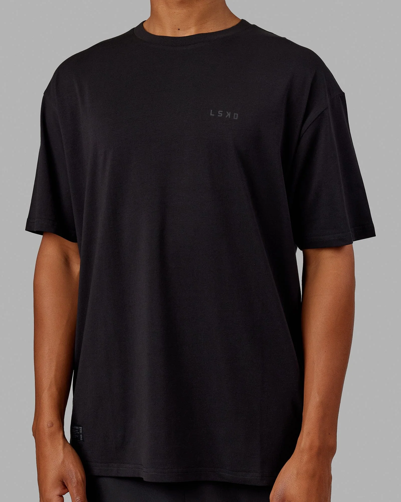 VS5 FLXCotton Tee Oversize - Black-Black - Image 8