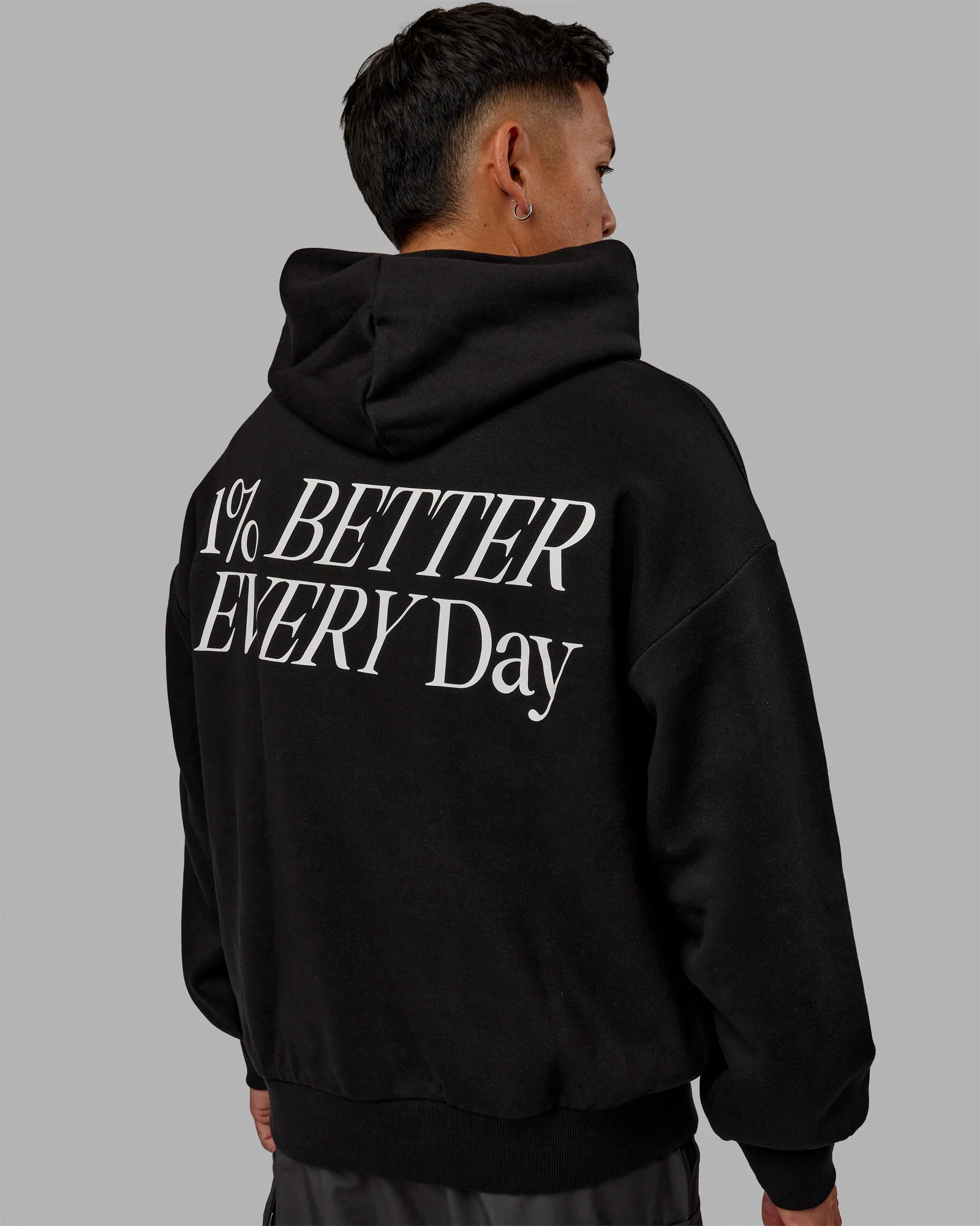 VS6 Hoodie Oversize - Black-White - Image 7