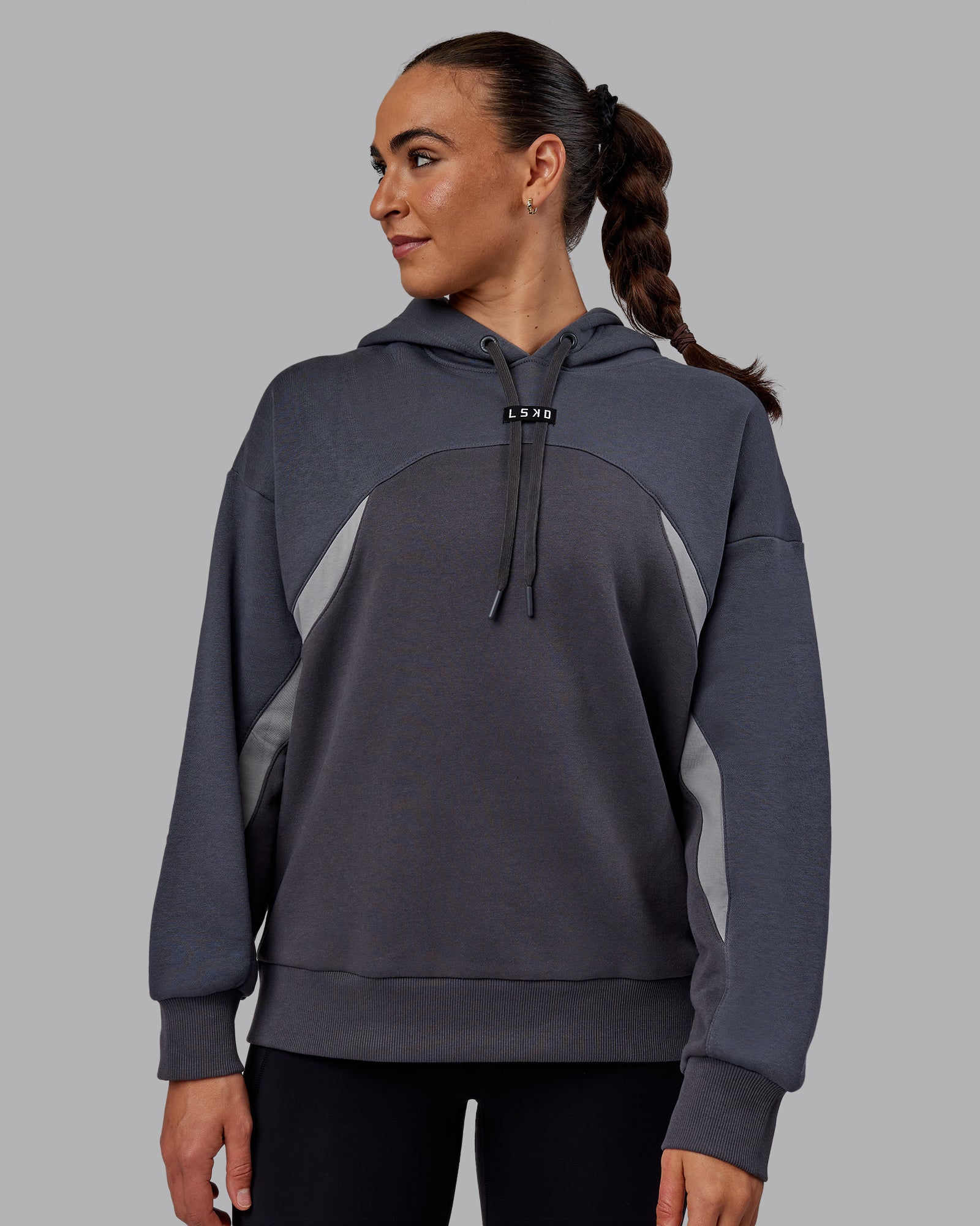 Y2K Concept Panel Hoodie - Asphalt-Turbulance - Image 5