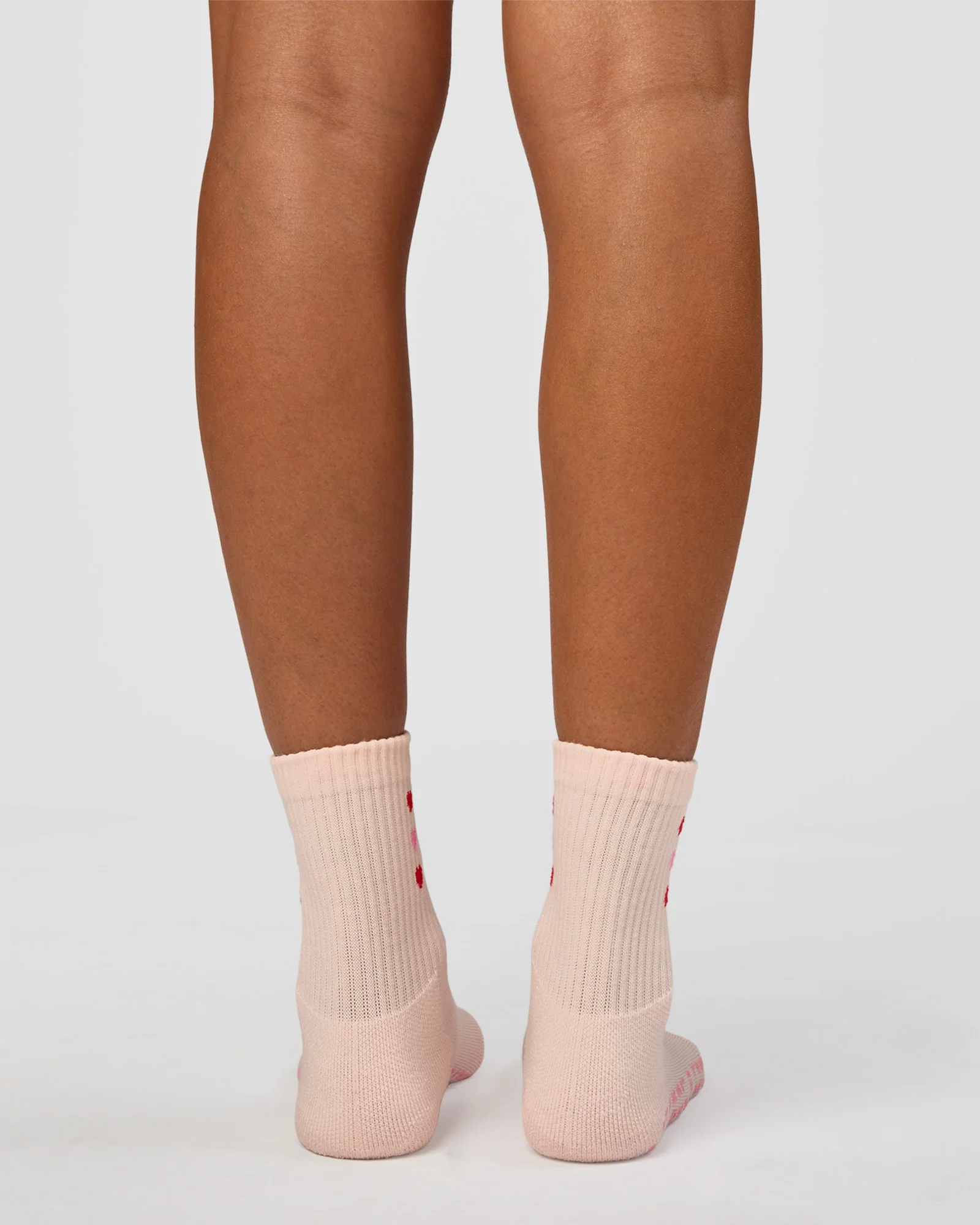 Valentines Pilates Grip Socks - Candy Pink-Flame - Image 4