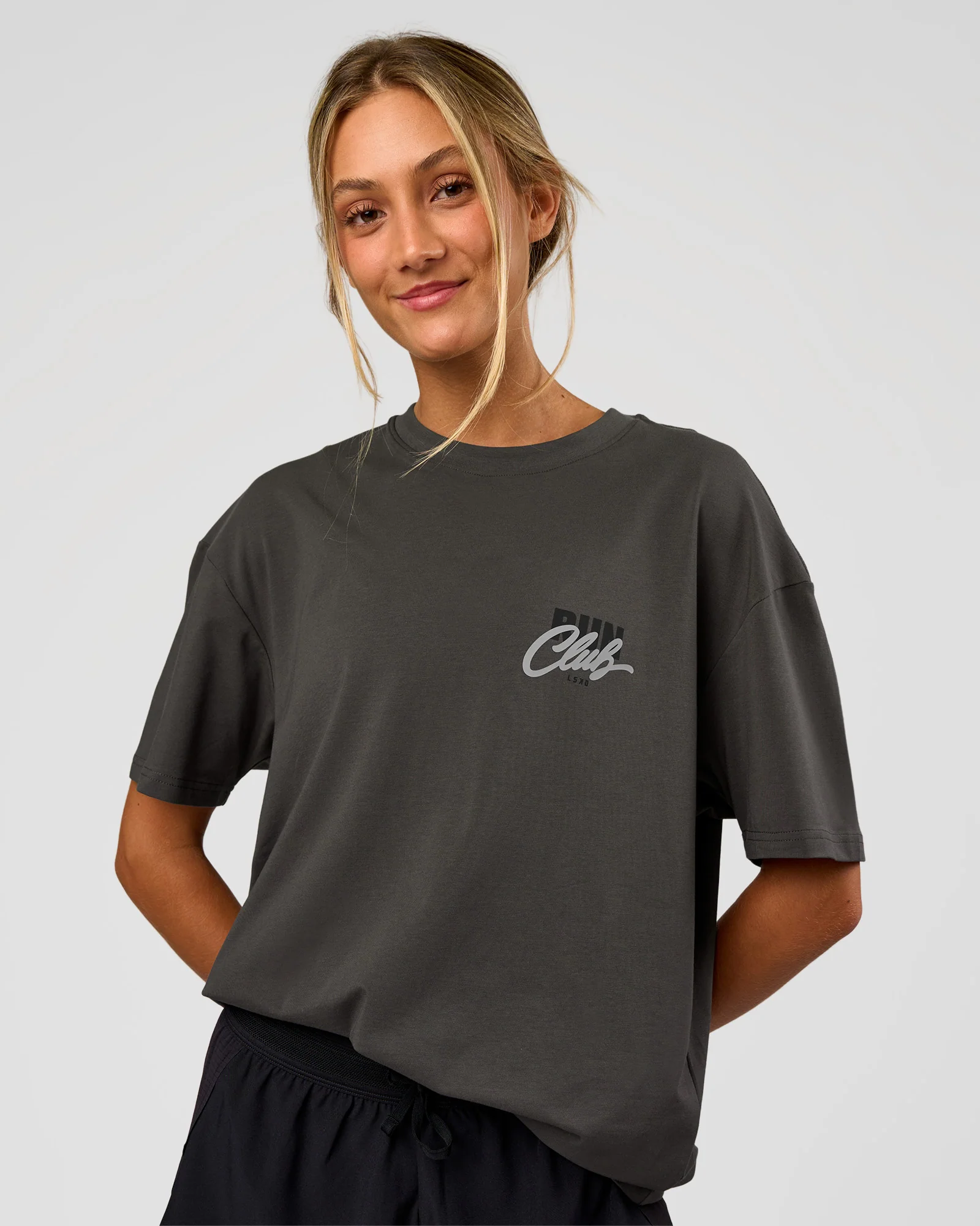 Values Run Club FLXCotton Tee - Dark Storm-Alloy - Image 4