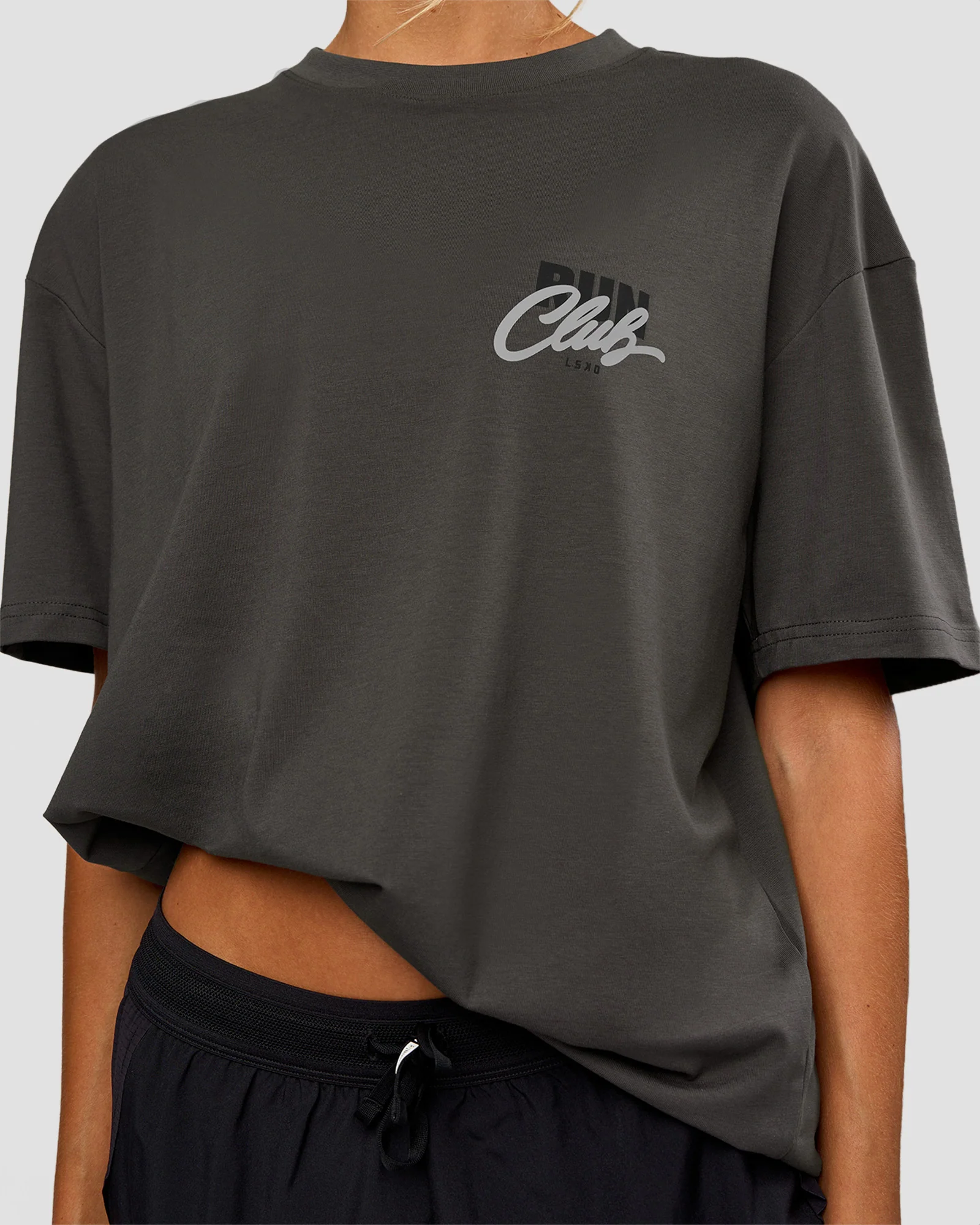 Values Run Club FLXCotton Tee - Dark Storm-Alloy - Image 9