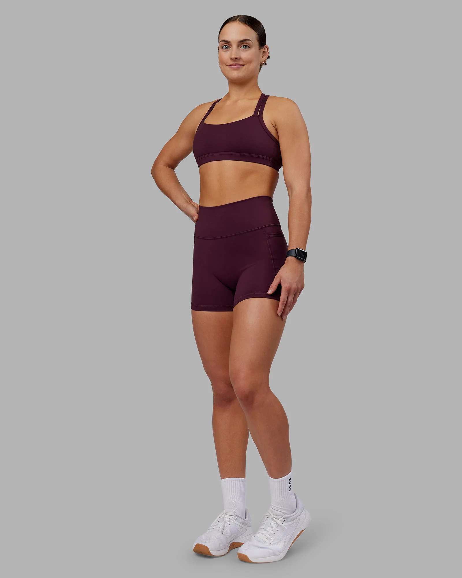 Velocity Sports Bra - Cherry Lacquer - Image 4