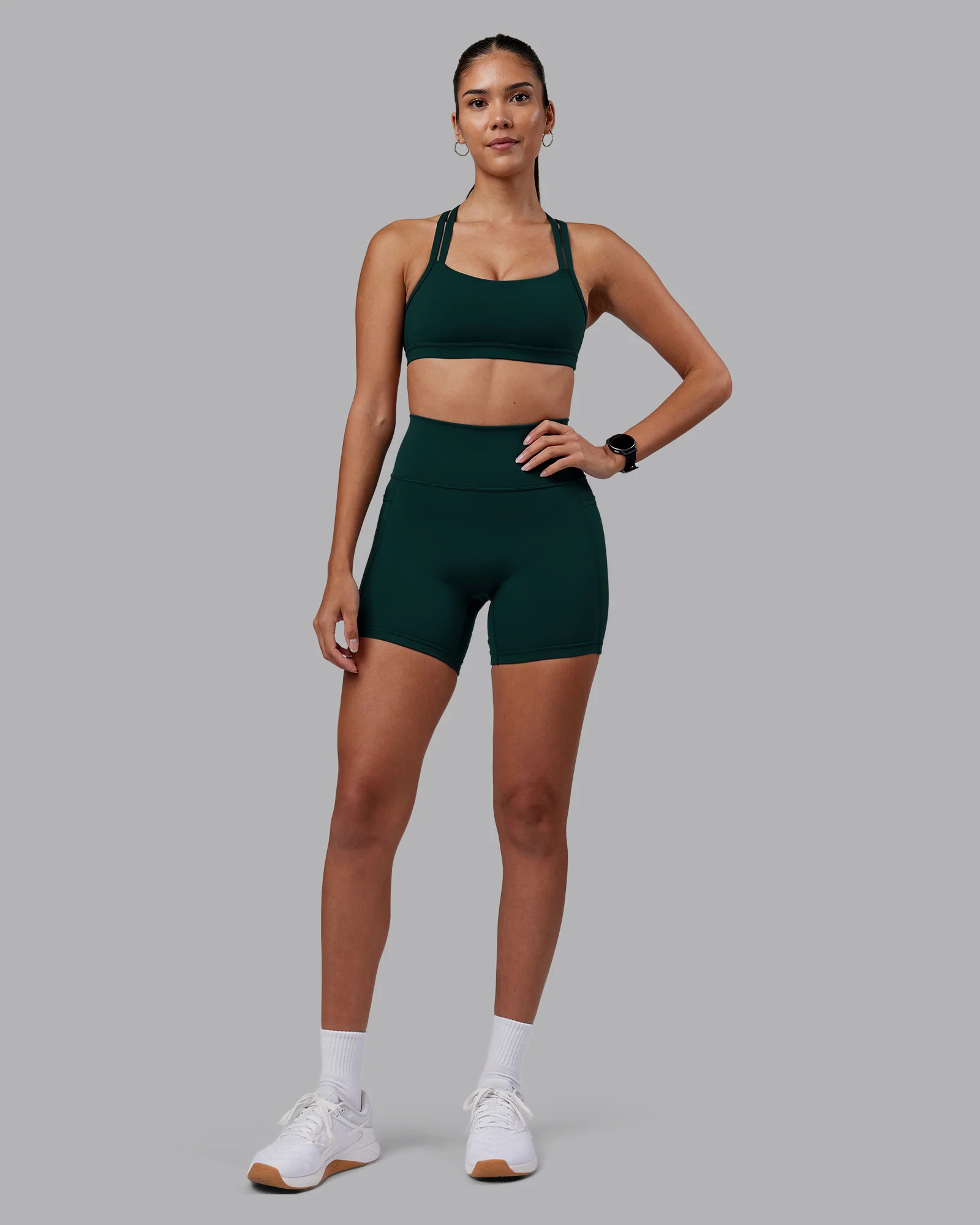 Velocity Sports Bra - Dark Moss - Image 6