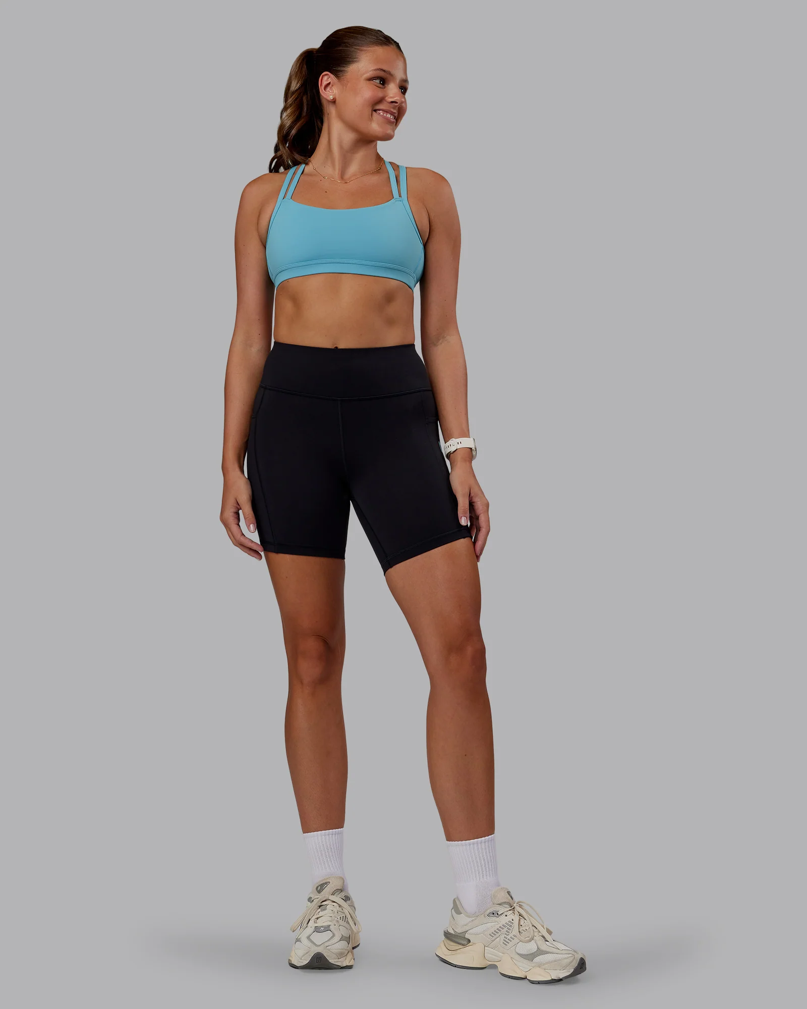 Velocity Sports Bra - Retro Blue - Image 5
