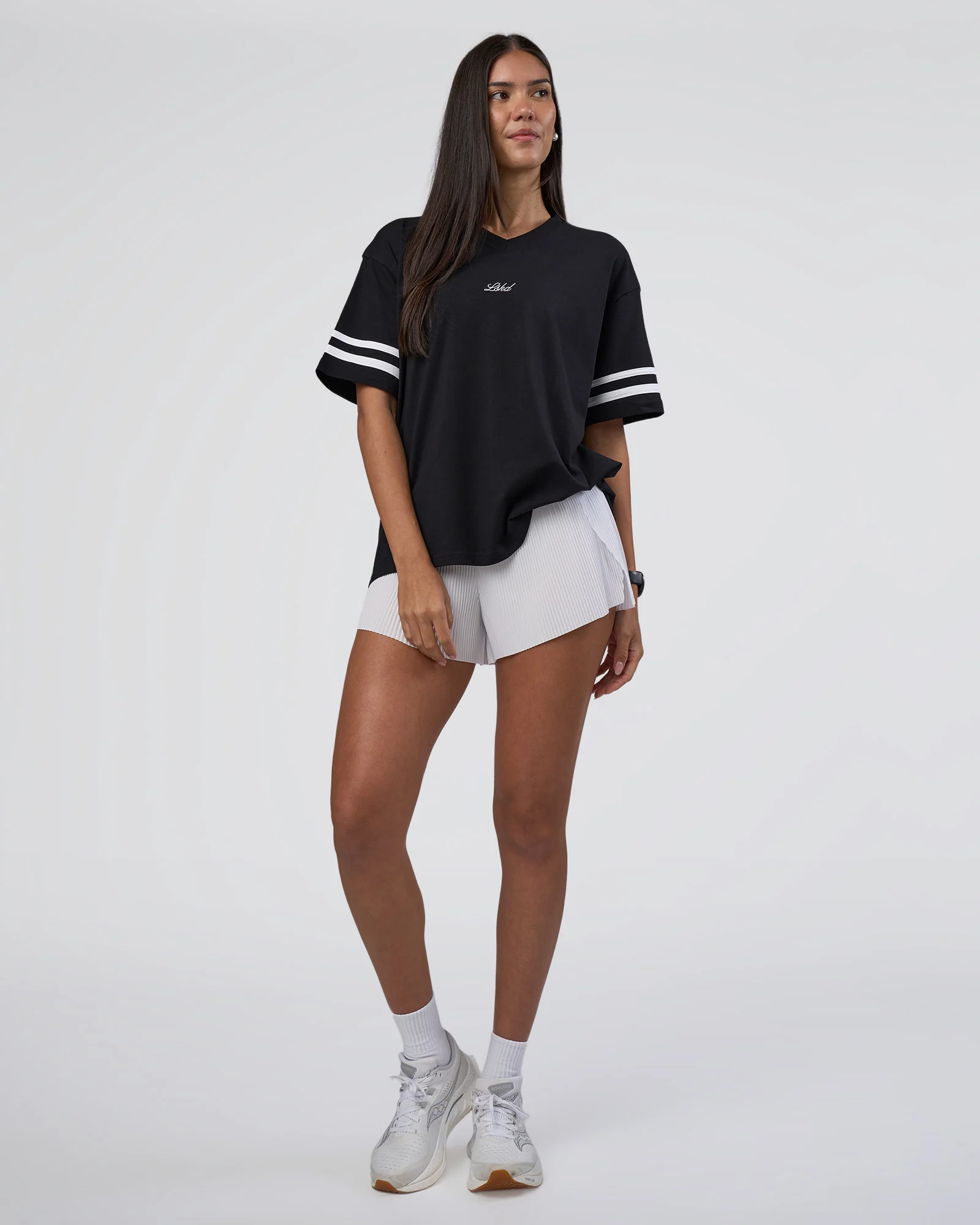 Victory FLXCotton Oversized Tee - Black-White - Image 2