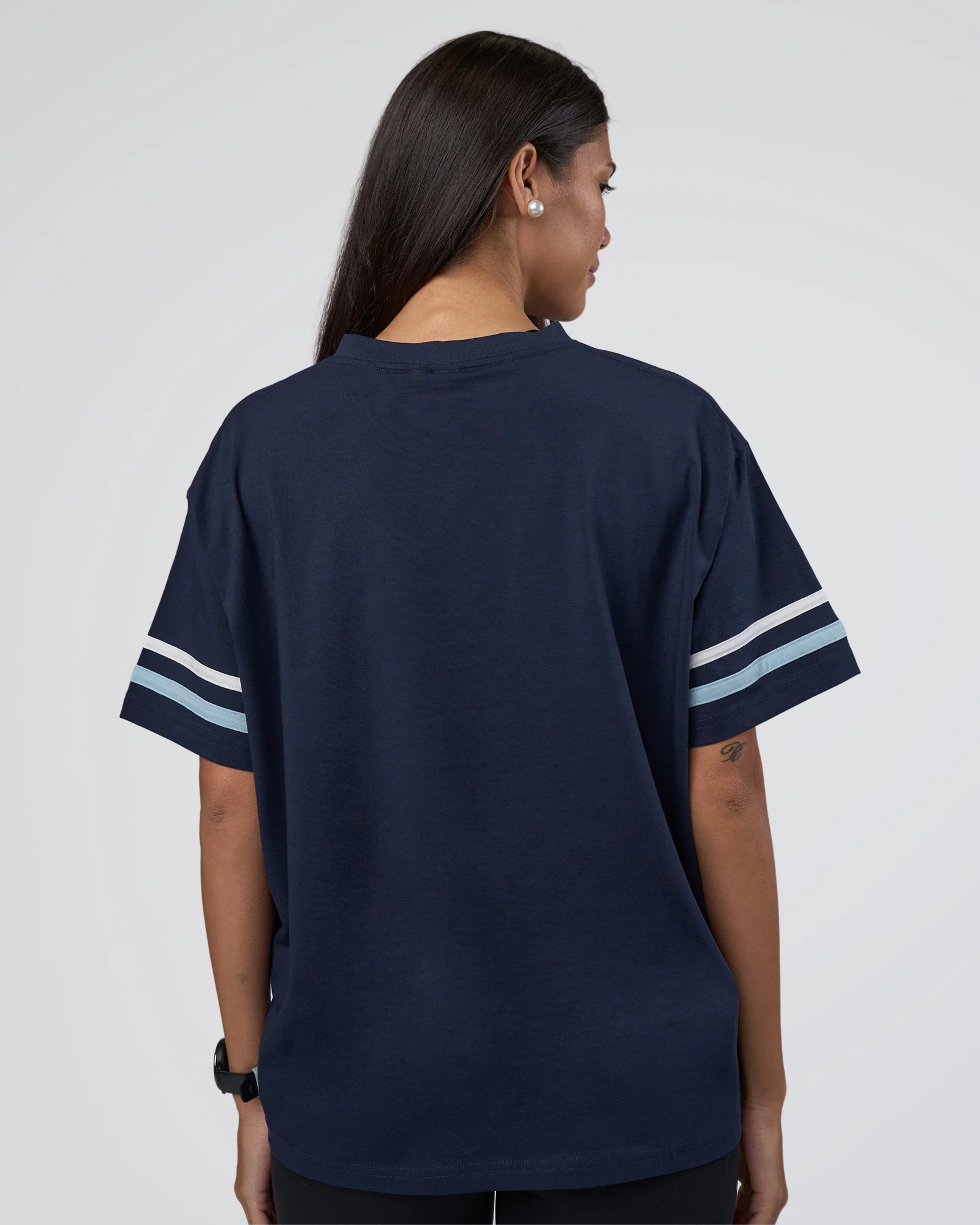 Victory FLXCotton Oversized Tee - Future Navy-Glacial Blue - Image 4