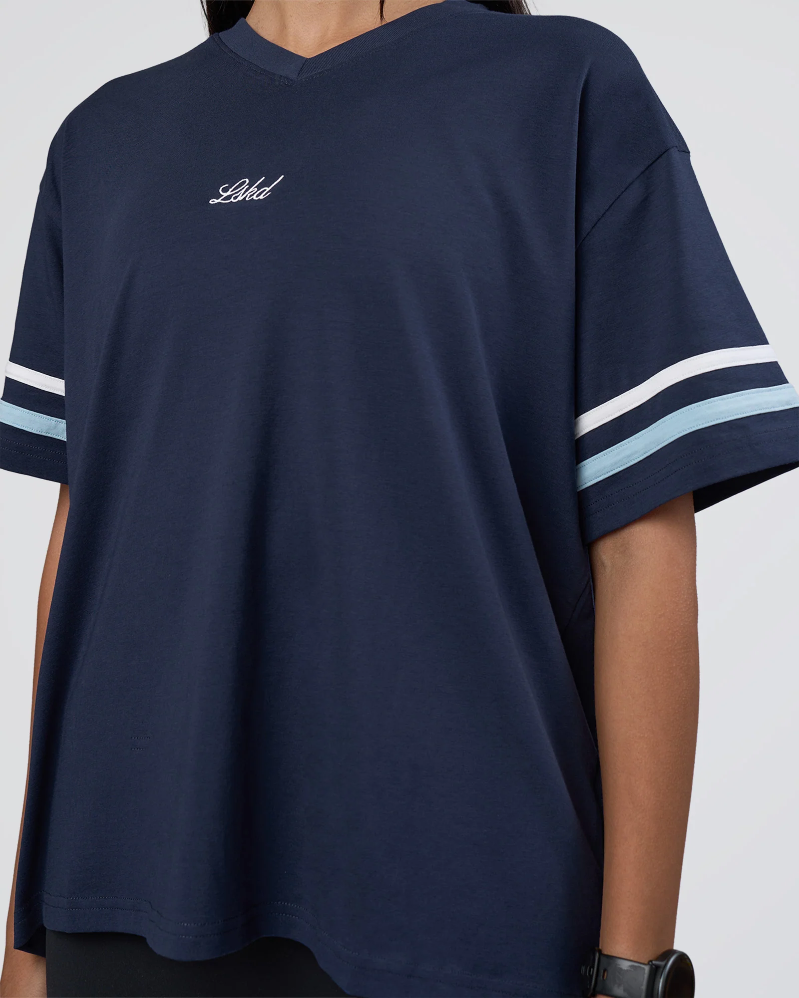 Victory FLXCotton Oversized Tee - Future Navy-Glacial Blue - Image 5