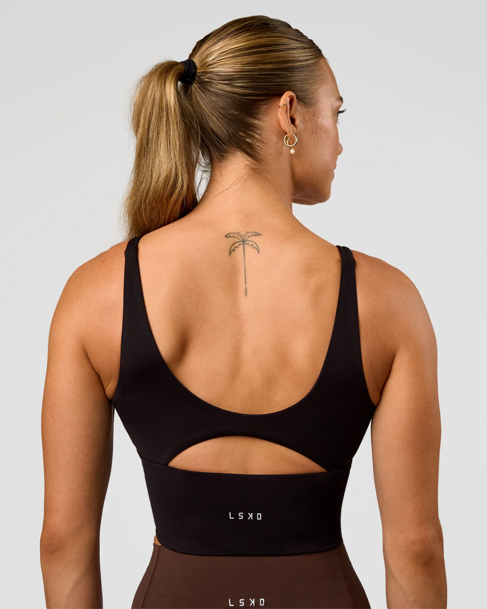 Vitality Long Line Sports Bra - Black - Image 2