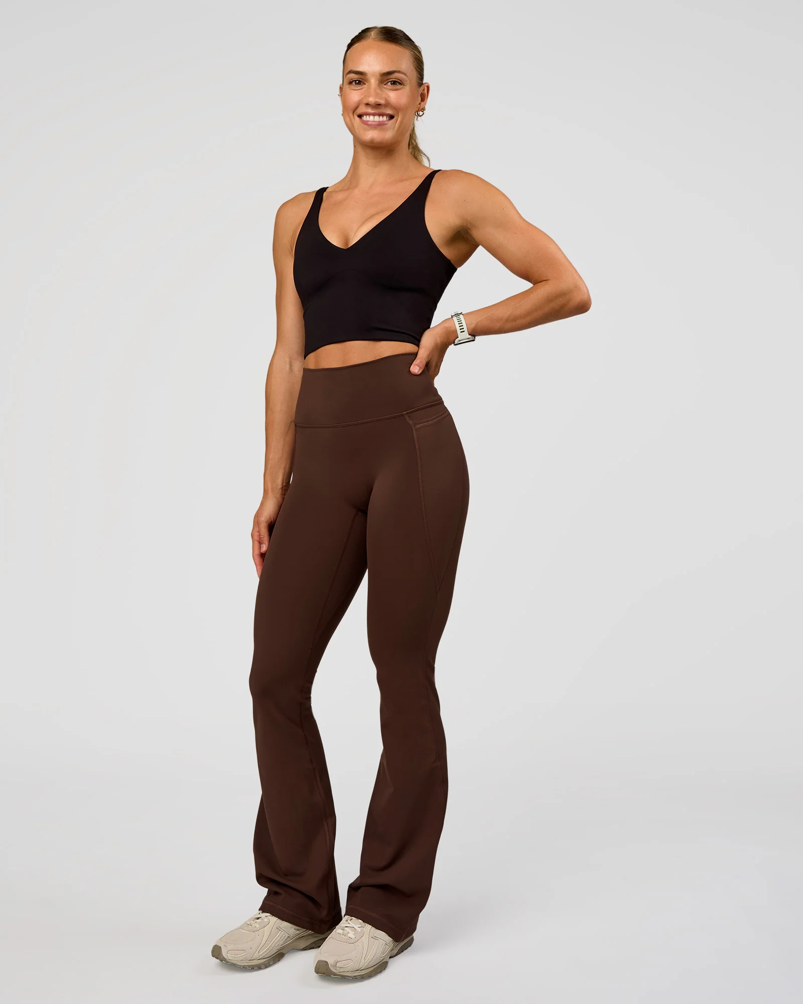 Vitality Long Line Sports Bra - Black - Image 3