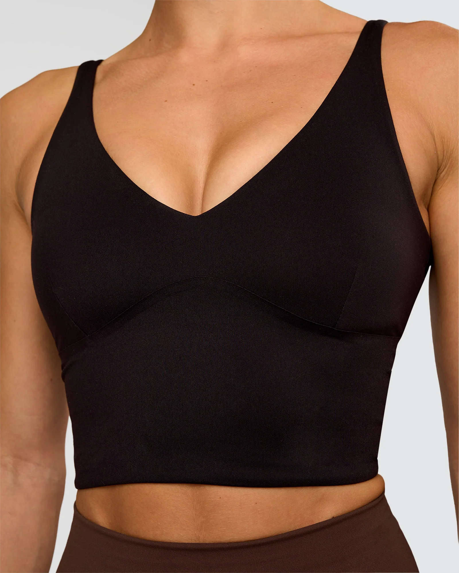 Vitality Long Line Sports Bra - Black - Image 5