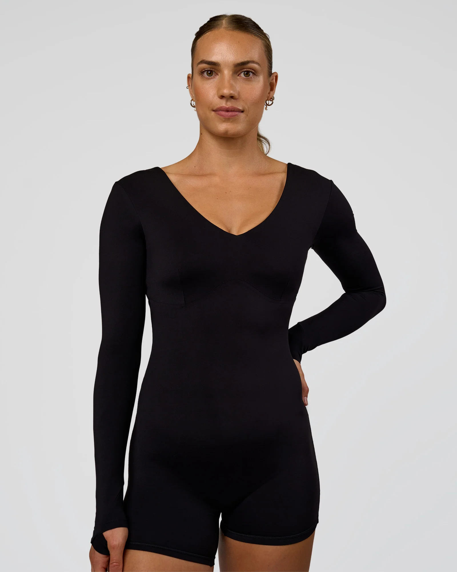Vitality Long Sleeve Bodysuit - Black - Image 8