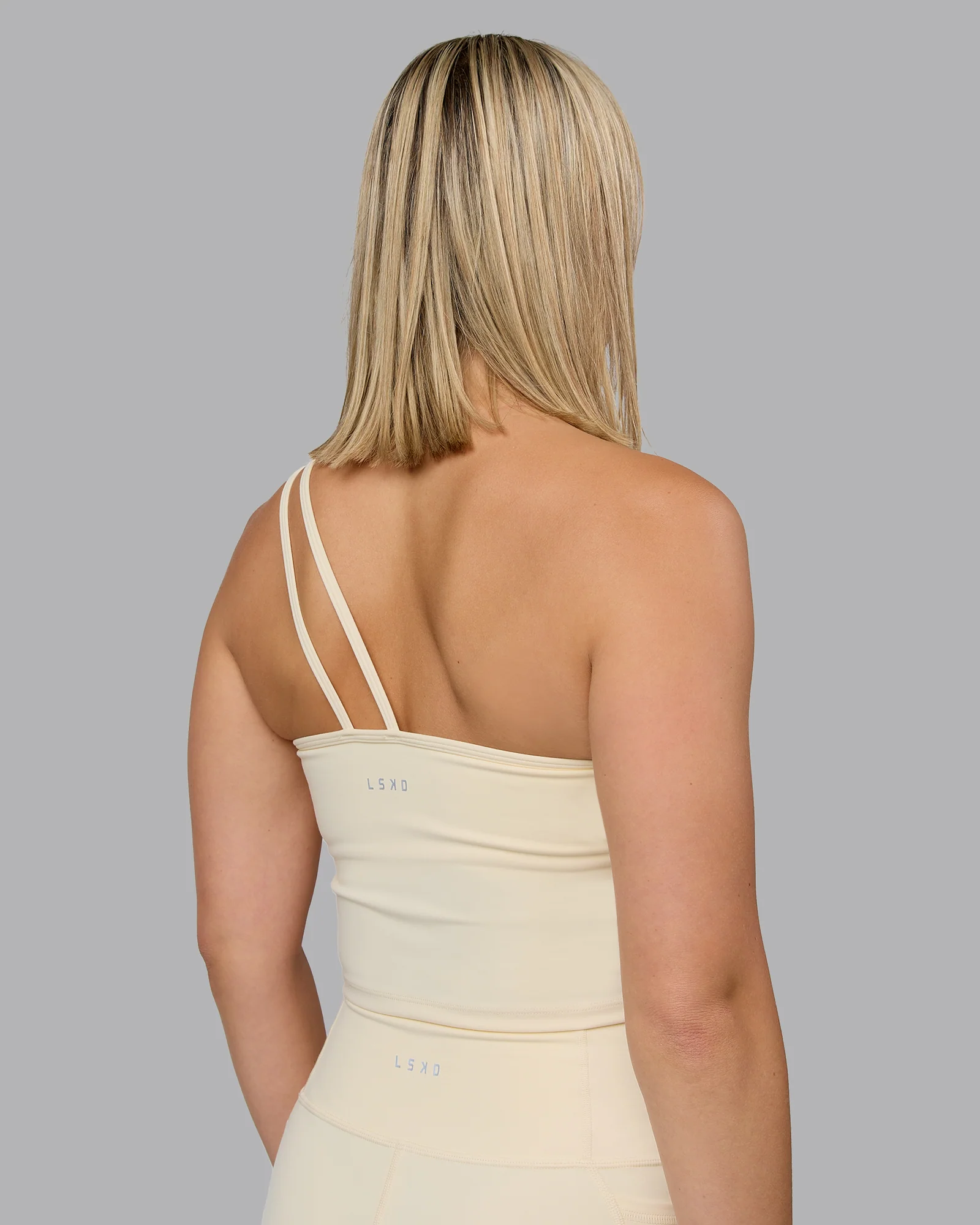 Vivid Skimmer Shelf Bra Tank - Ivory - Image 2