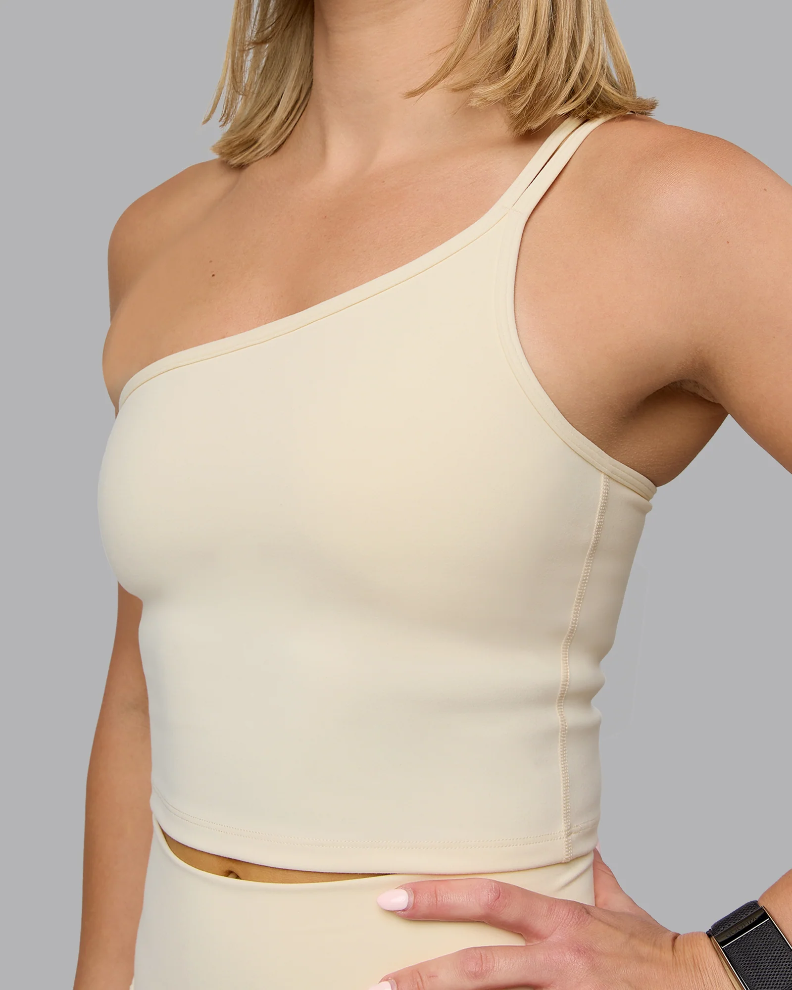Vivid Skimmer Shelf Bra Tank - Ivory - Image 5