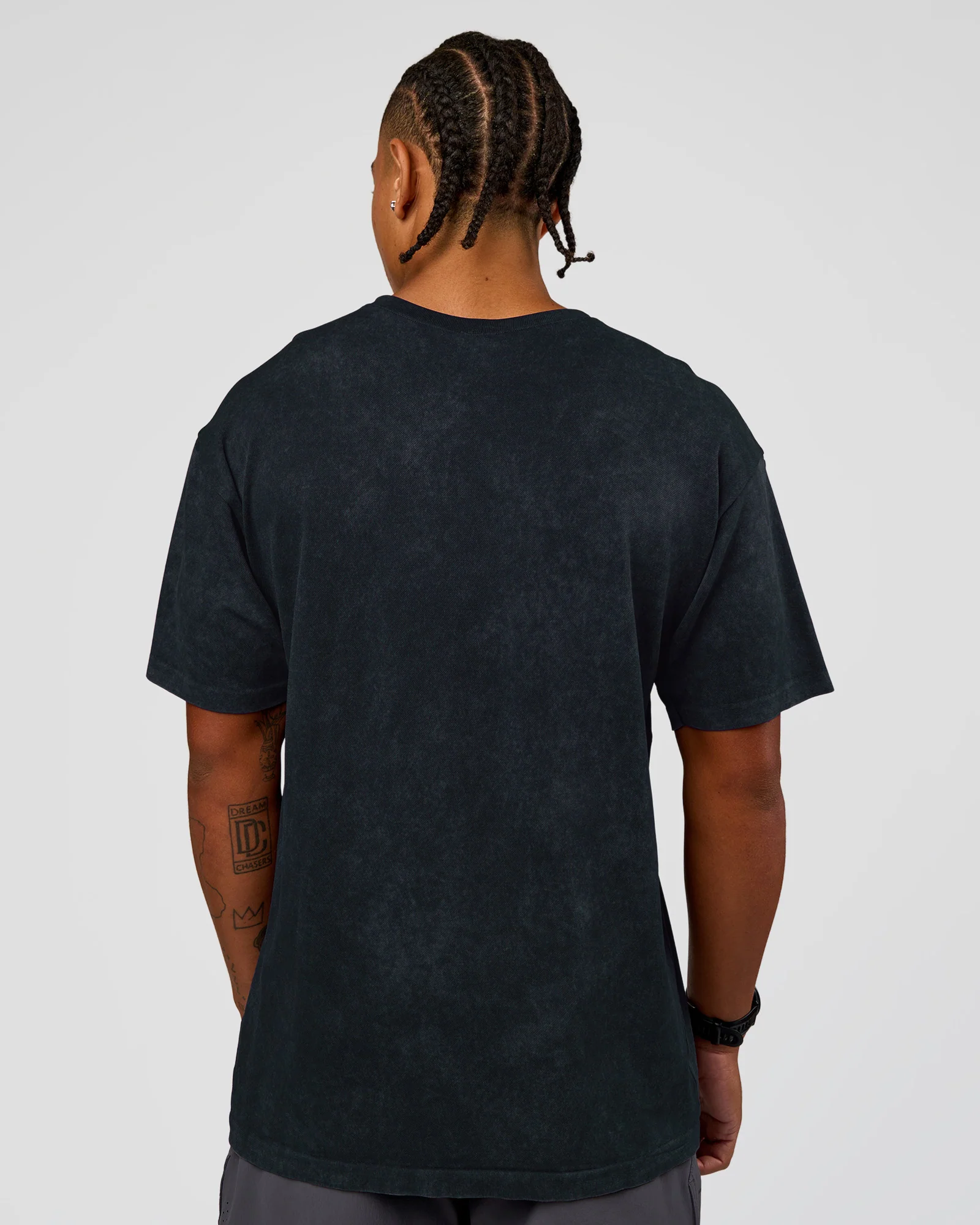 Power Oversized Tee - Black Washed - Image 3