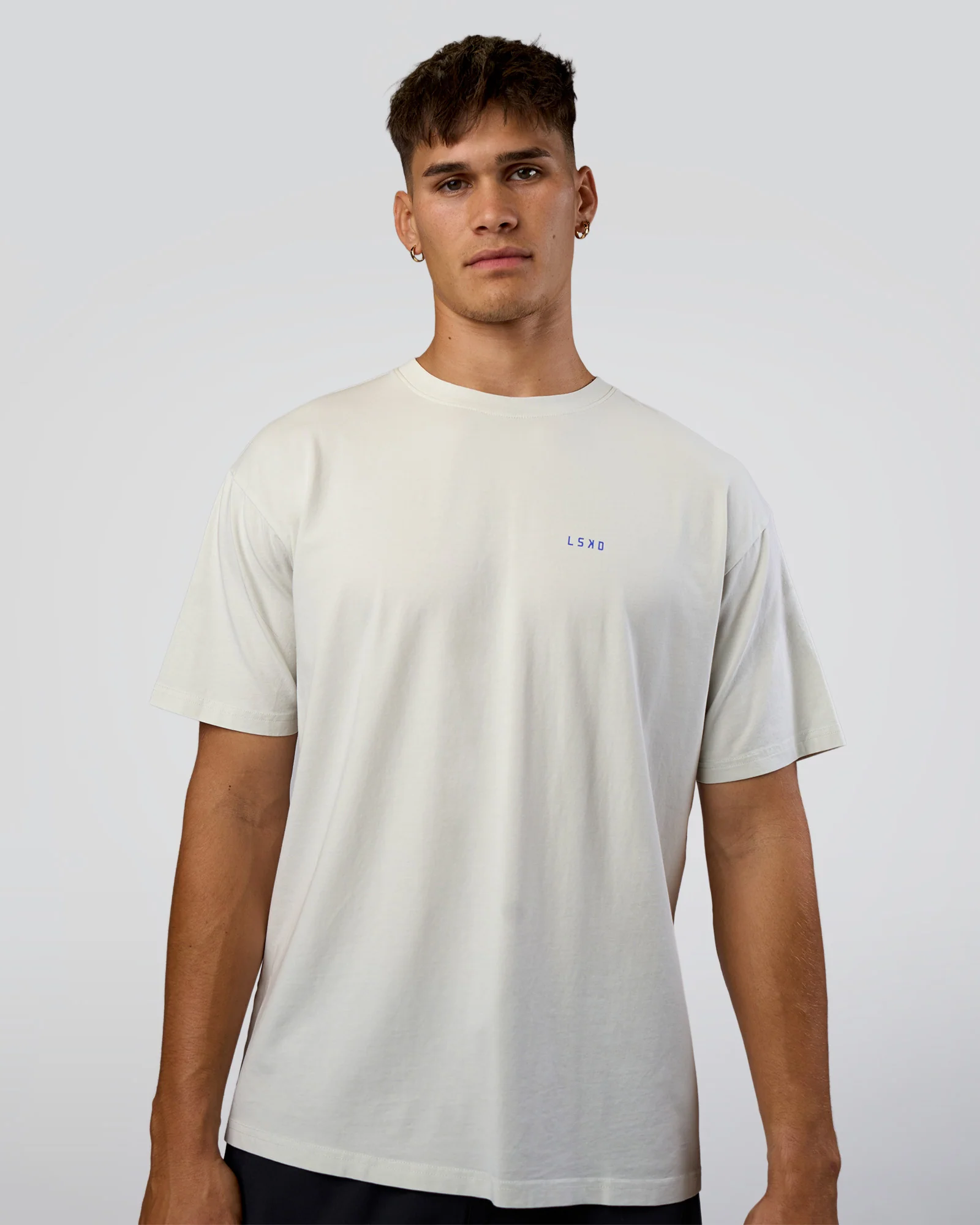 We Love This  FLXCotton Oversized Tee - Digital Mist Washed-Electric Indigo - Image 3