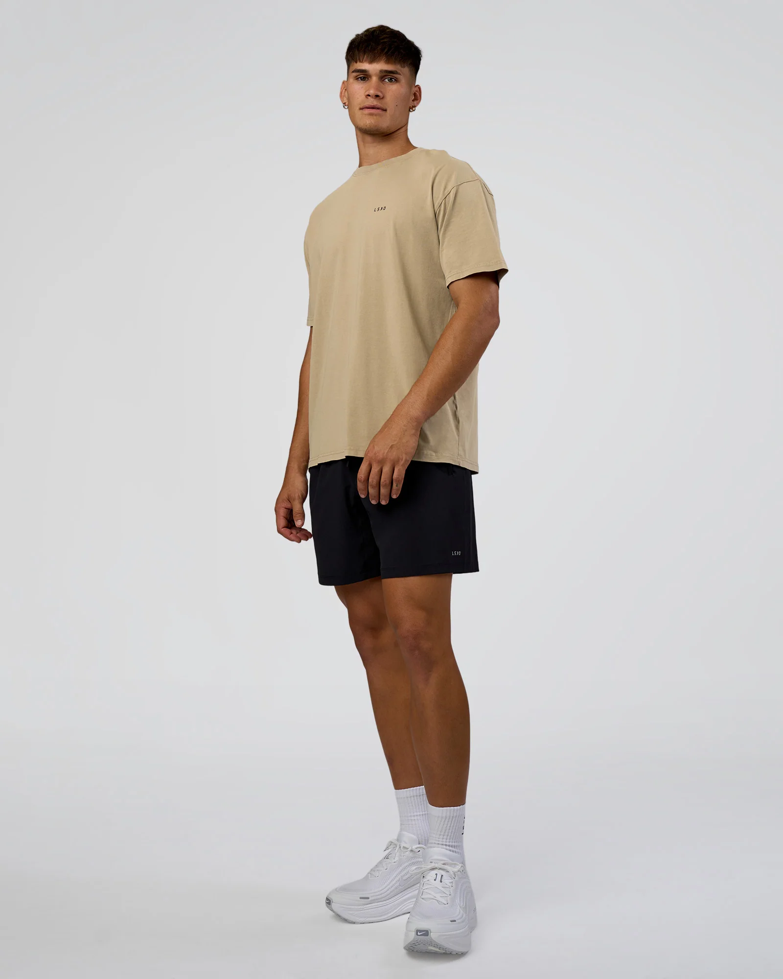 We Love This  FLXCotton Oversized Tee - Greige Washed-Black - Image 6